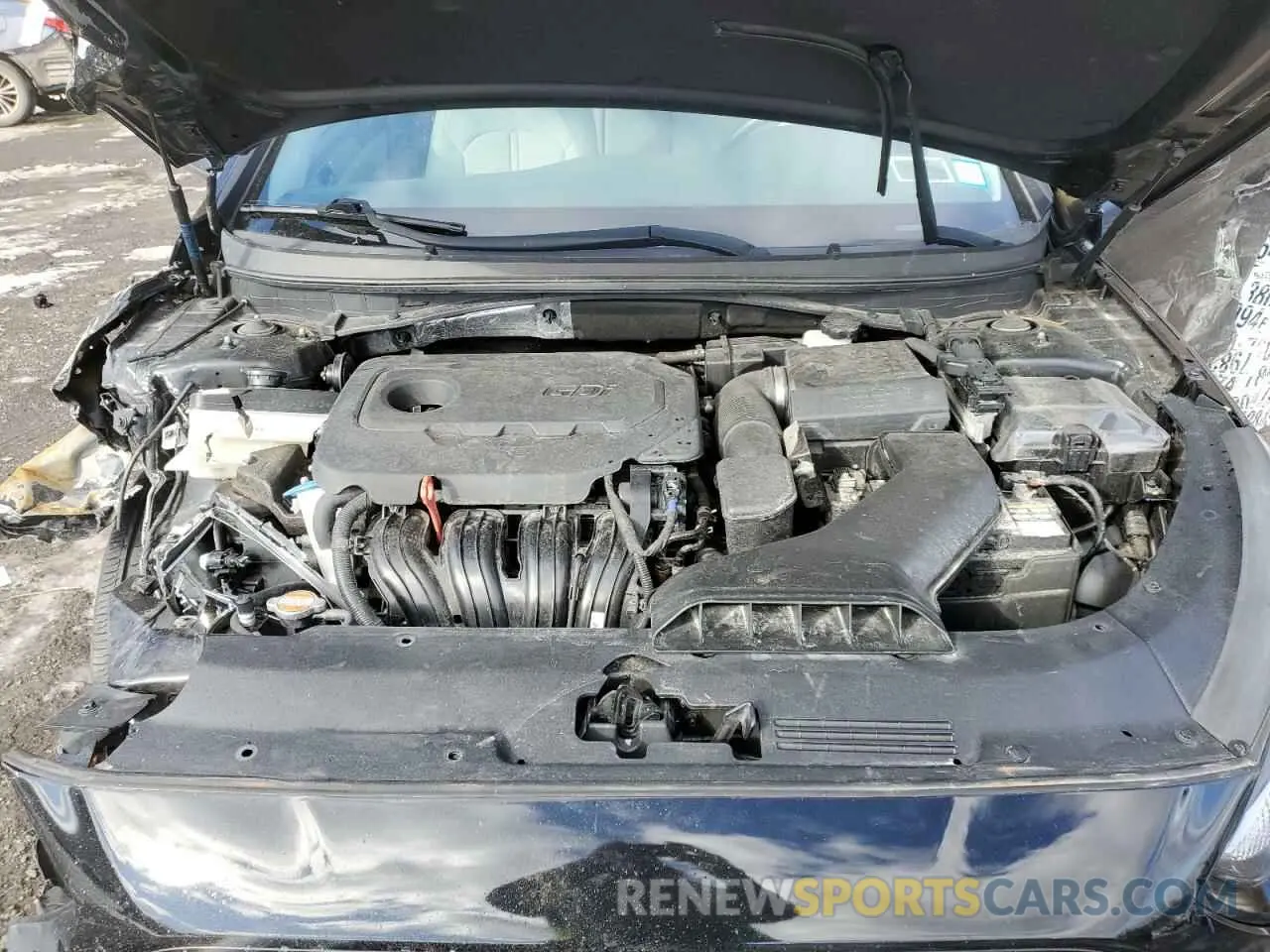 11 fotografías del automóvil dañado 5NPE24AF9KH742493 HYUNDAI SONATA 2019