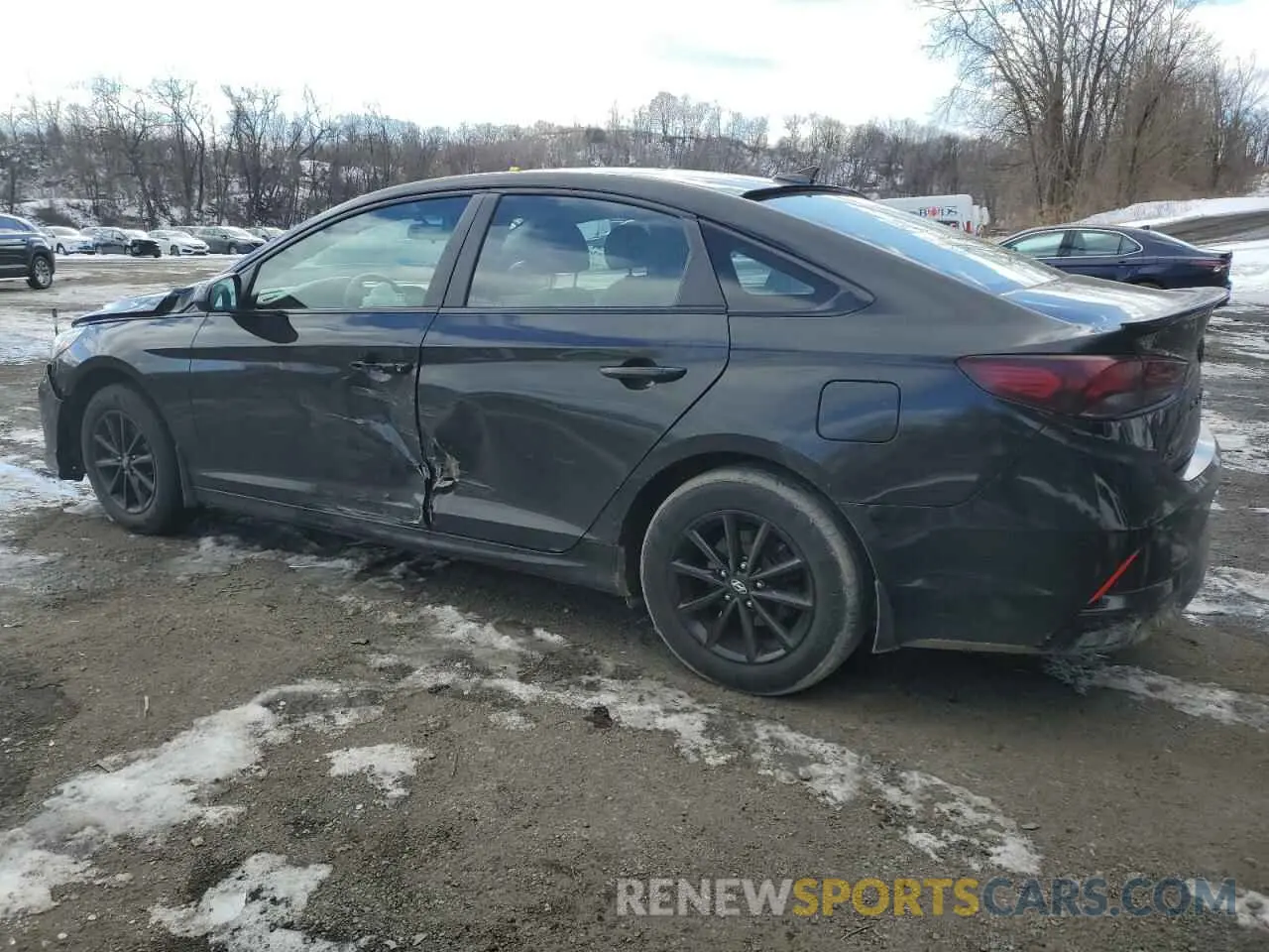2 fotografías del automóvil dañado 5NPE24AF9KH742493 HYUNDAI SONATA 2019