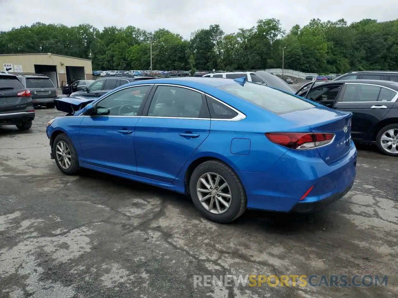 2 fotografías del automóvil dañado 5NPE24AFXKH743569 HYUNDAI SONATA 2019