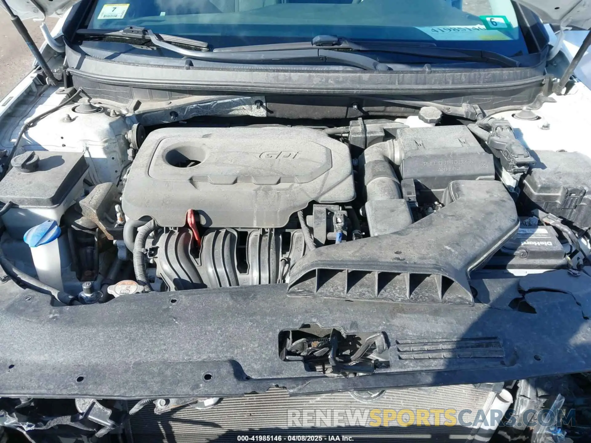 10 fotografías del automóvil dañado 5NPE24AFXKH749128 HYUNDAI SONATA 2019