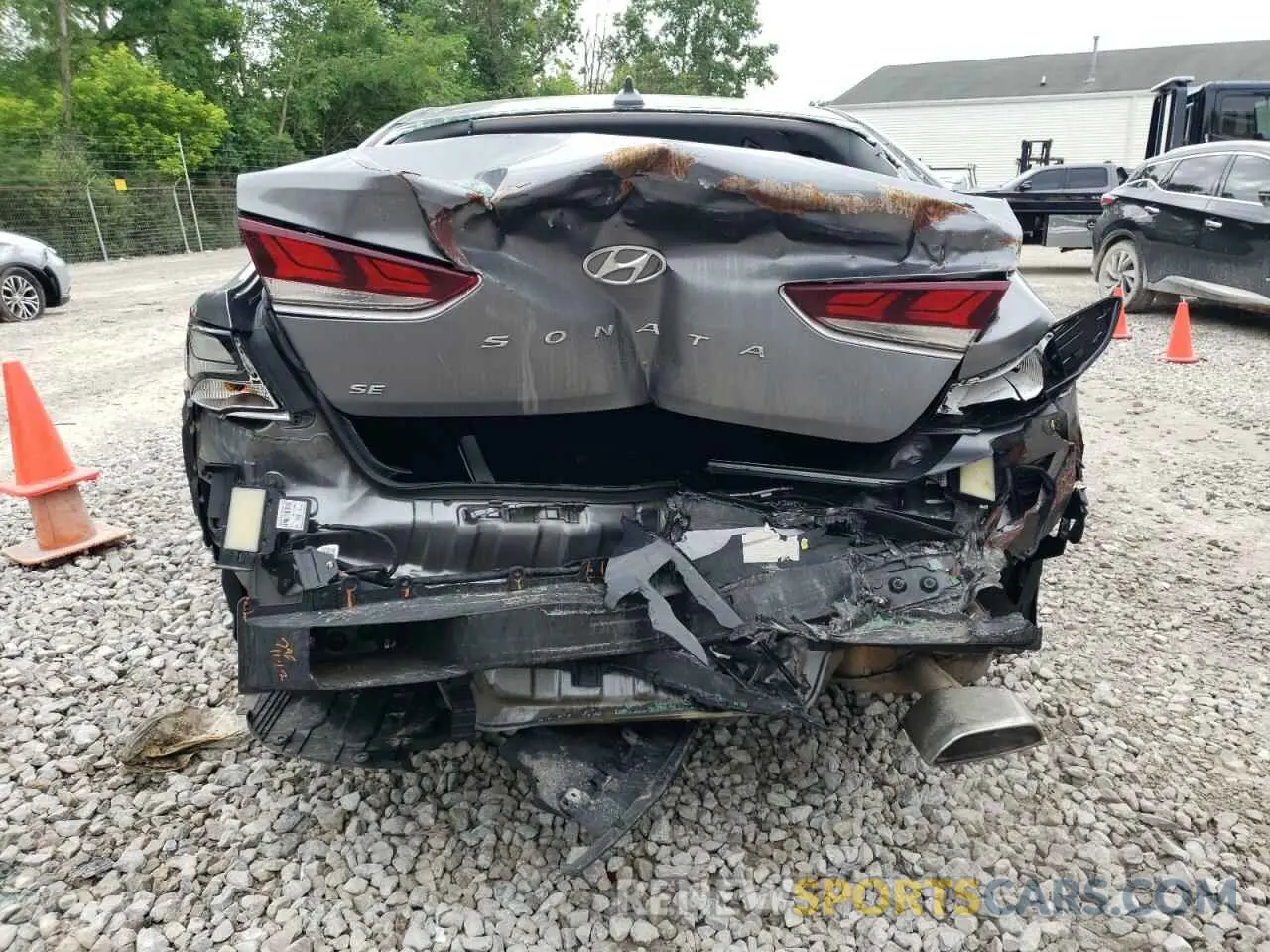 6 fotografías del automóvil dañado 5NPE24AFXKH757486 HYUNDAI SONATA 2019