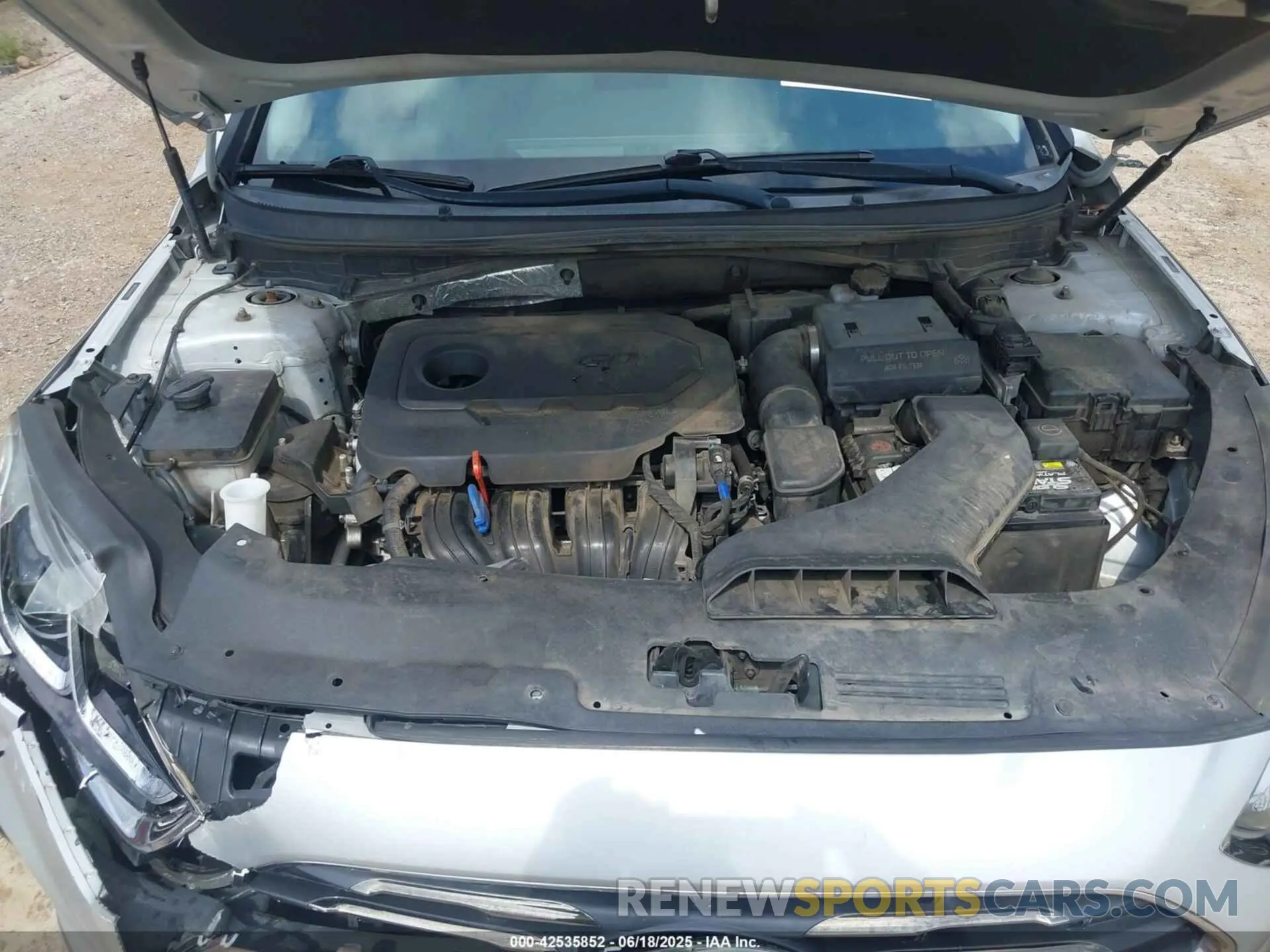 10 fotografías del automóvil dañado 5NPE24AFXKH799253 HYUNDAI SONATA 2019