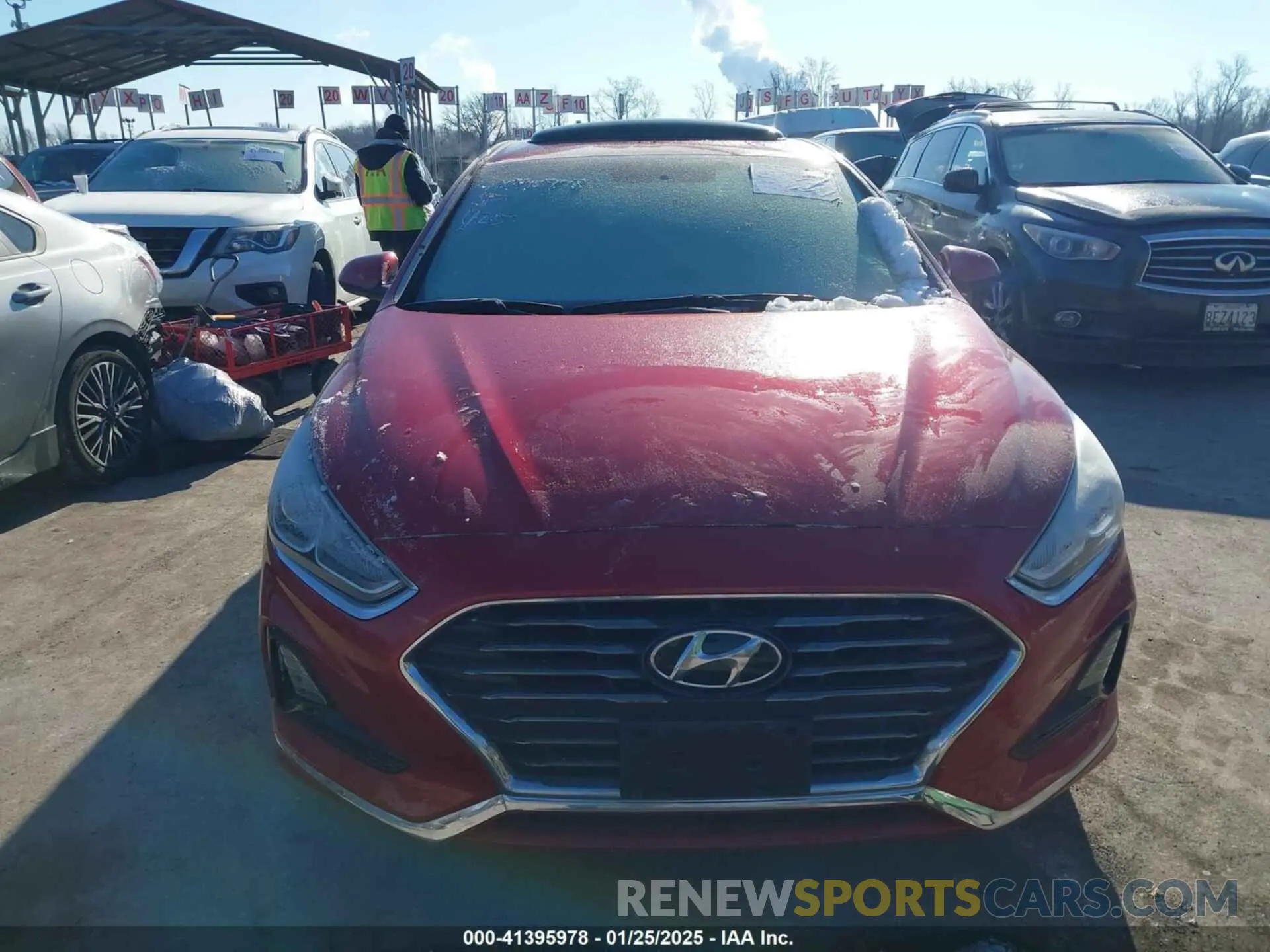 11 fotografías del automóvil dañado 5NPE24AFXKH804970 HYUNDAI SONATA 2019