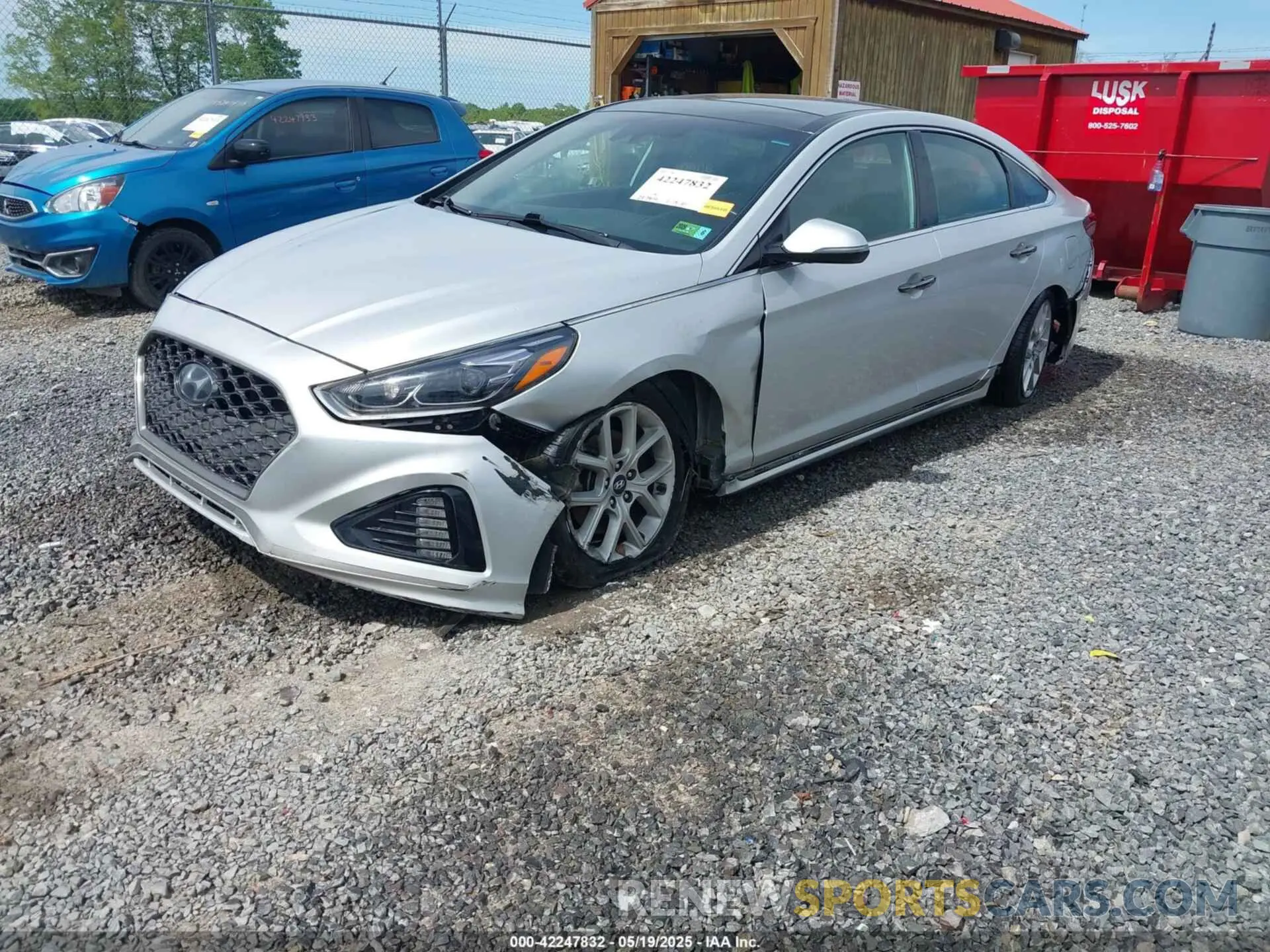 2 fotografías del automóvil dañado 5NPE34AB1KH757578 HYUNDAI SONATA 2019