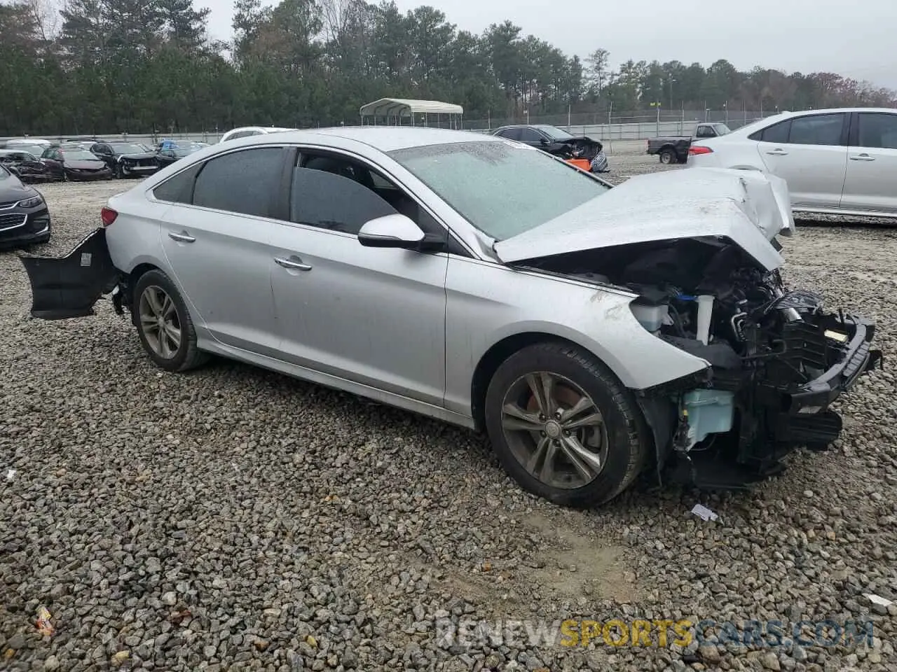 4 fotografías del automóvil dañado 5NPE34AF0KH730360 HYUNDAI SONATA 2019