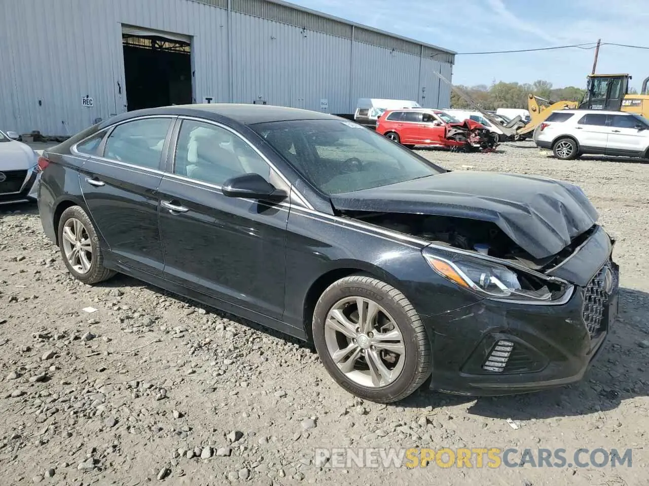 4 fotografías del automóvil dañado 5NPE34AF0KH761222 HYUNDAI SONATA 2019