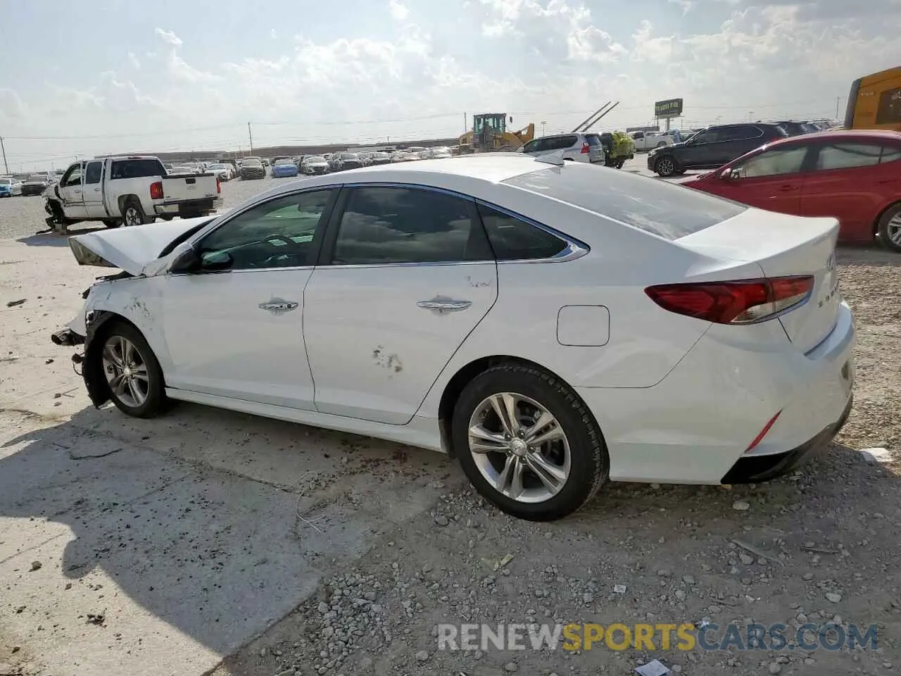 2 fotografías del automóvil dañado 5NPE34AF0KH764265 HYUNDAI SONATA 2019