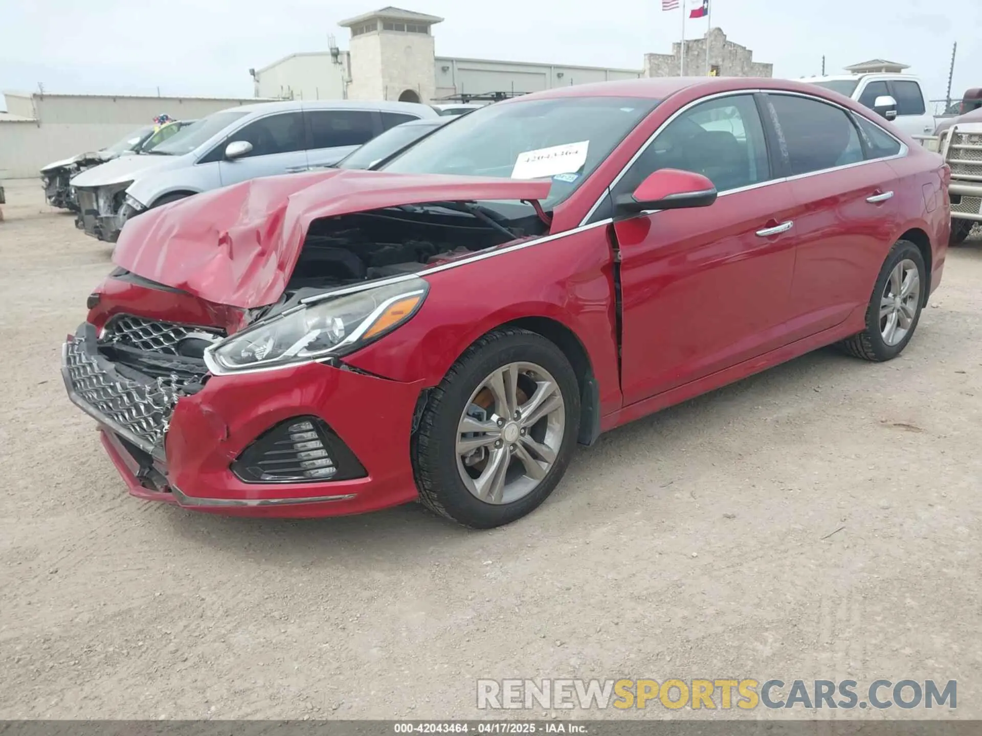 2 fotografías del automóvil dañado 5NPE34AF0KH766176 HYUNDAI SONATA 2019