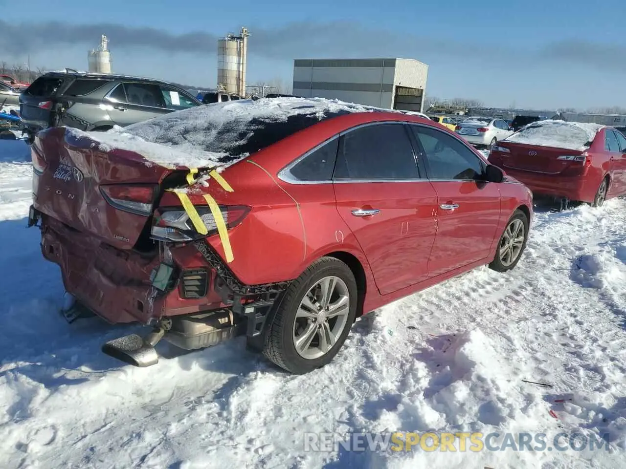 3 fotografías del automóvil dañado 5NPE34AF0KH776304 HYUNDAI SONATA 2019