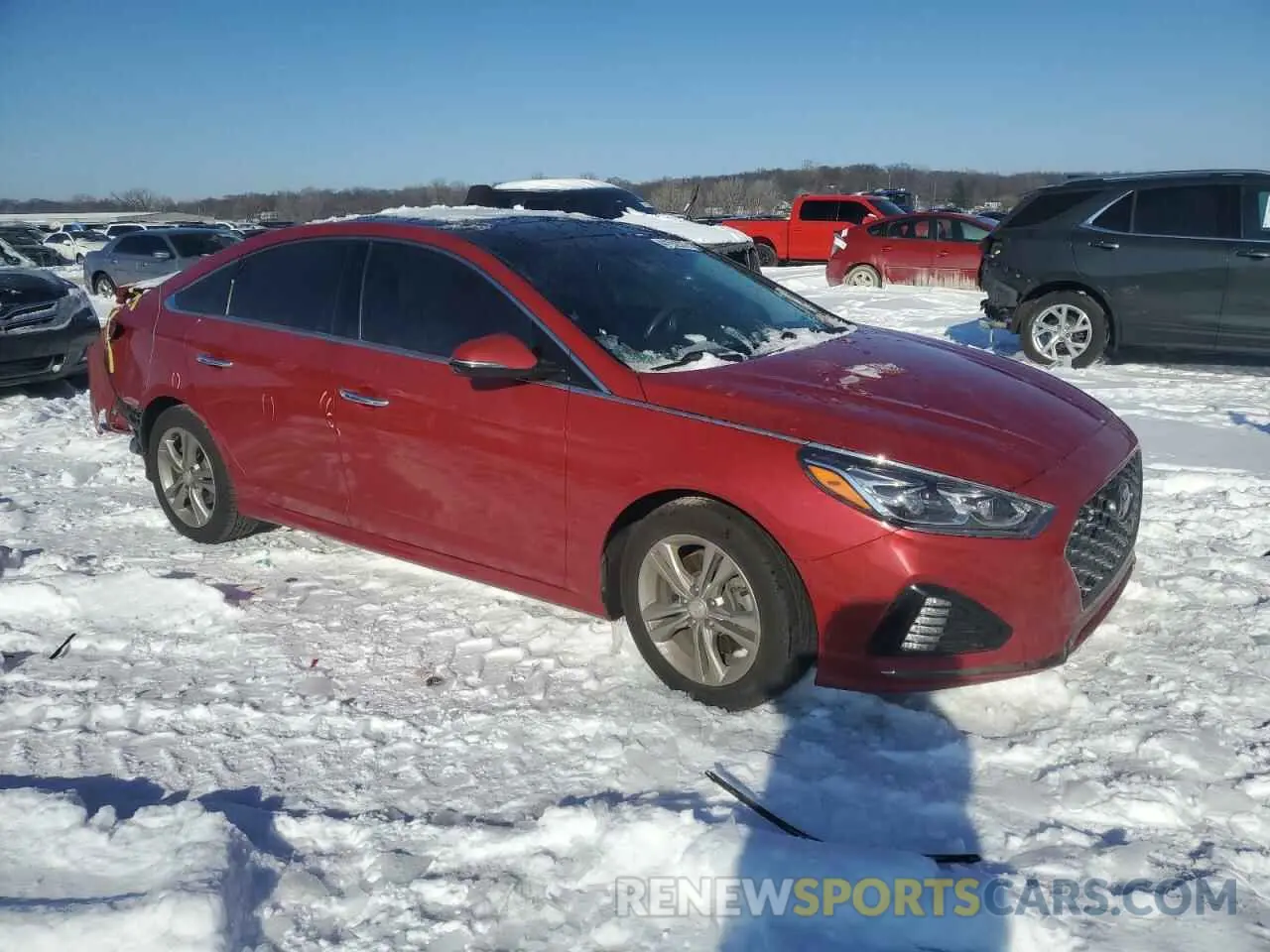 4 fotografías del automóvil dañado 5NPE34AF0KH776304 HYUNDAI SONATA 2019