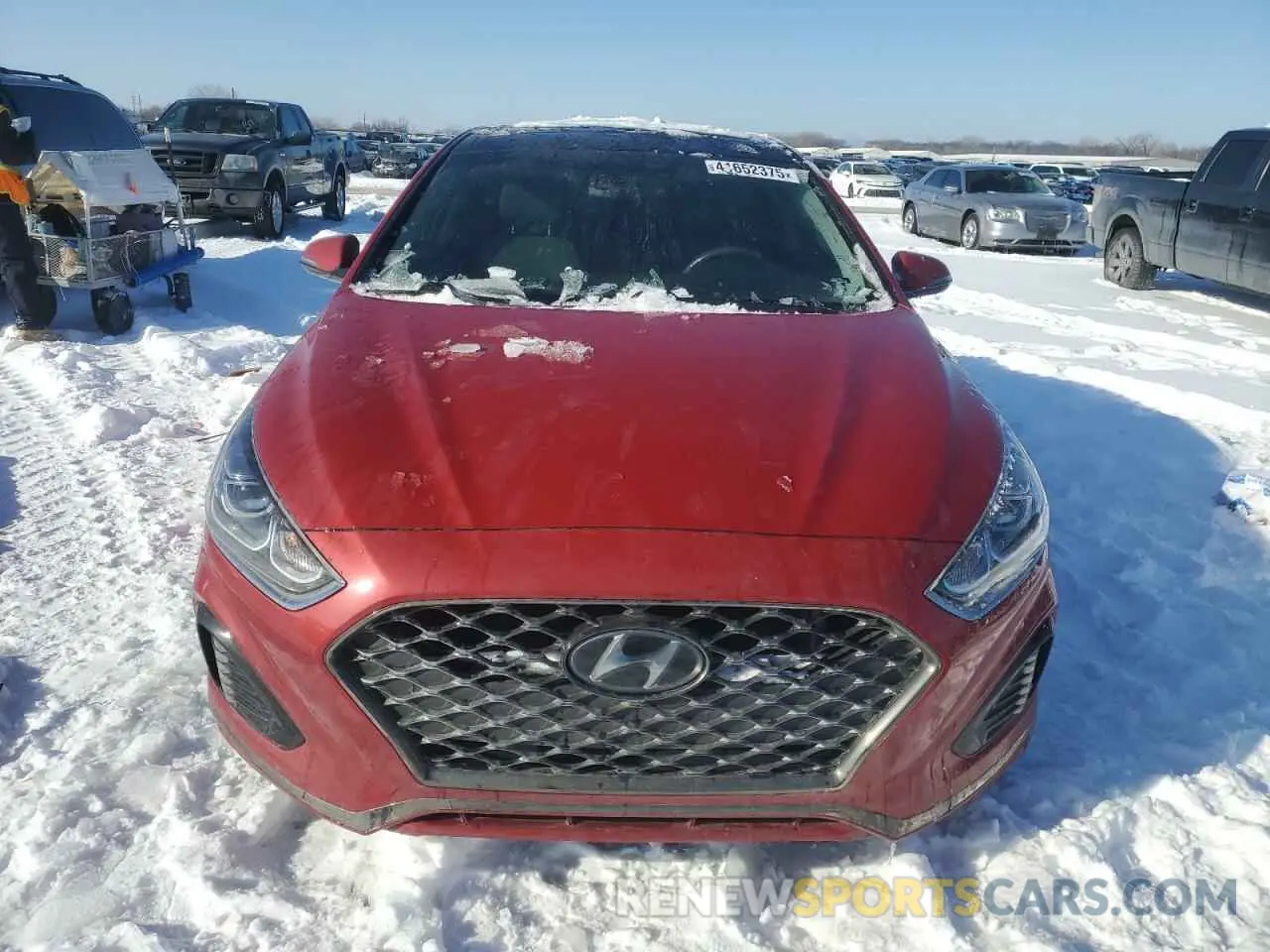 5 fotografías del automóvil dañado 5NPE34AF0KH776304 HYUNDAI SONATA 2019