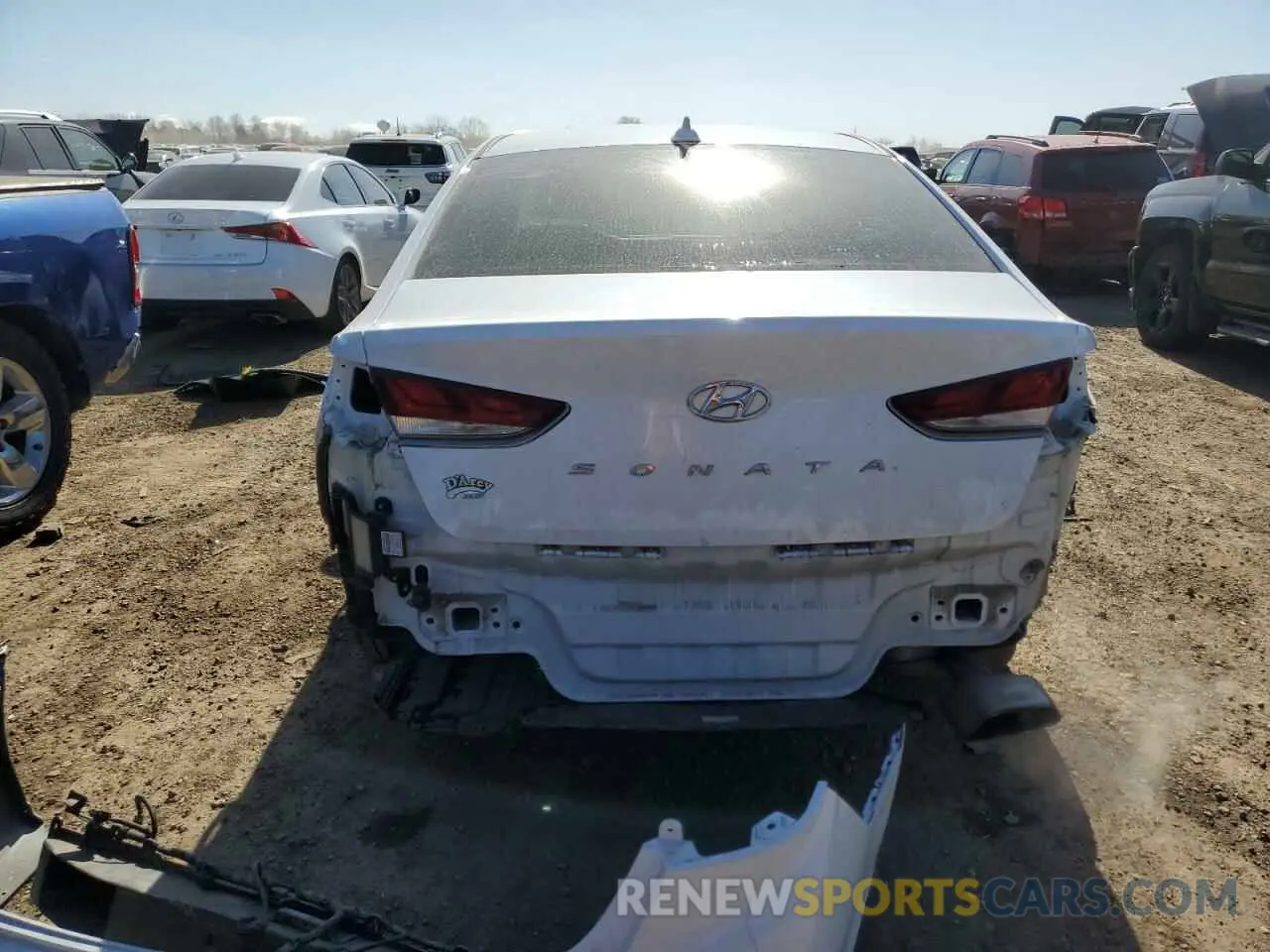 6 fotografías del automóvil dañado 5NPE34AF0KH795208 HYUNDAI SONATA 2019