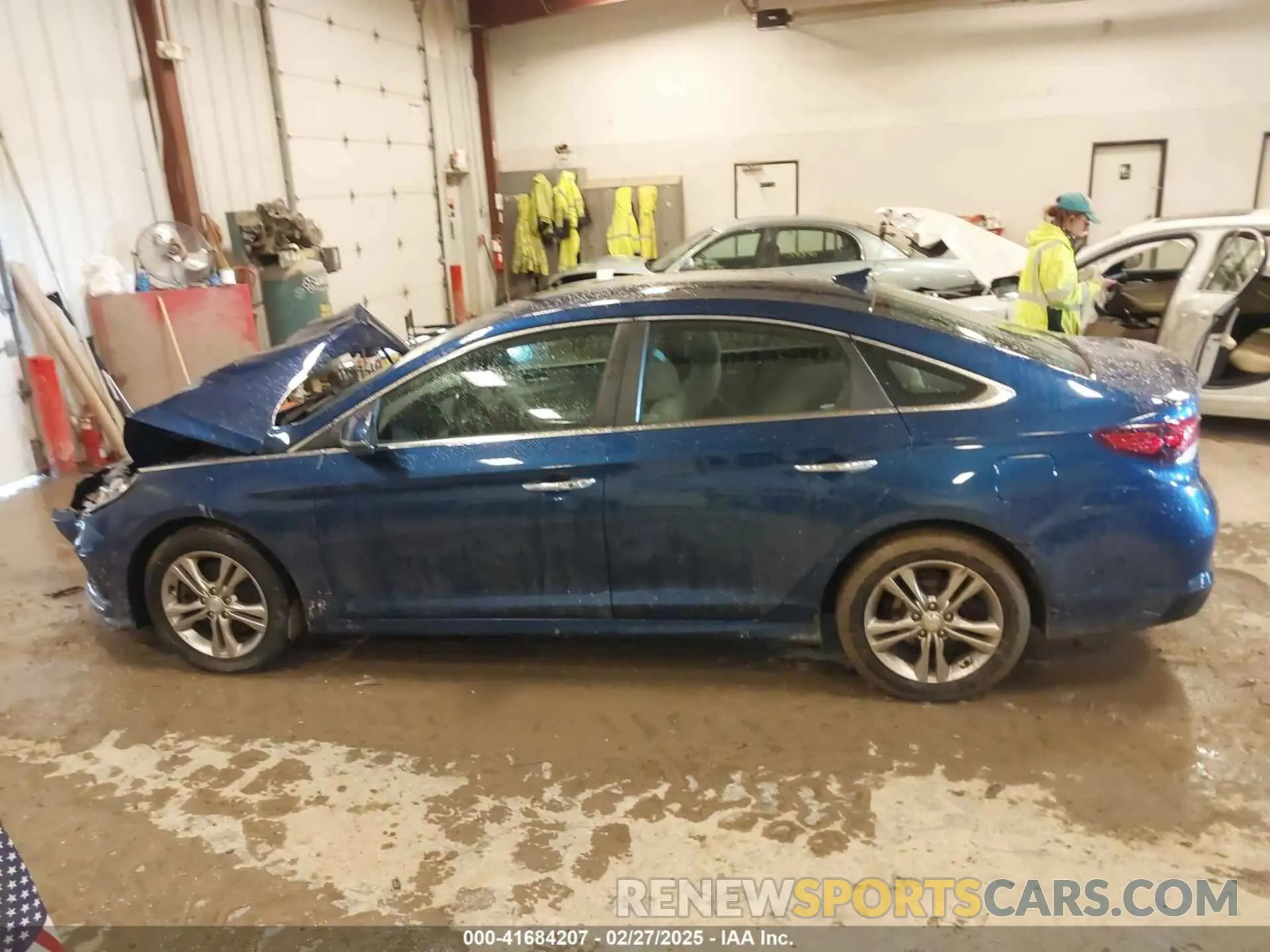 14 fotografías del automóvil dañado 5NPE34AF1KH730769 HYUNDAI SONATA 2019