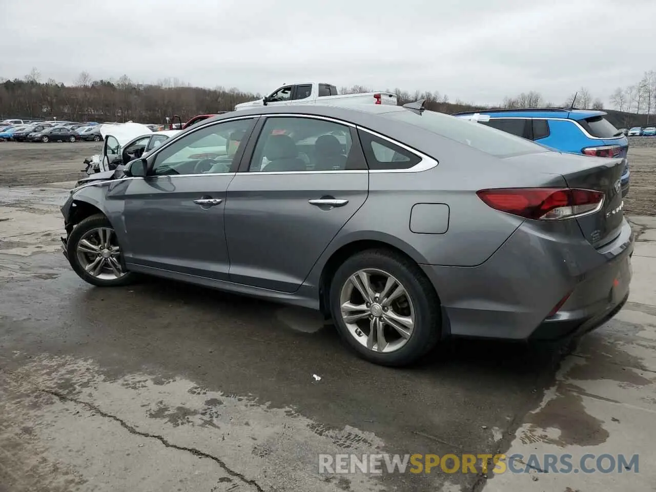 2 fotografías del automóvil dañado 5NPE34AF1KH741352 HYUNDAI SONATA 2019