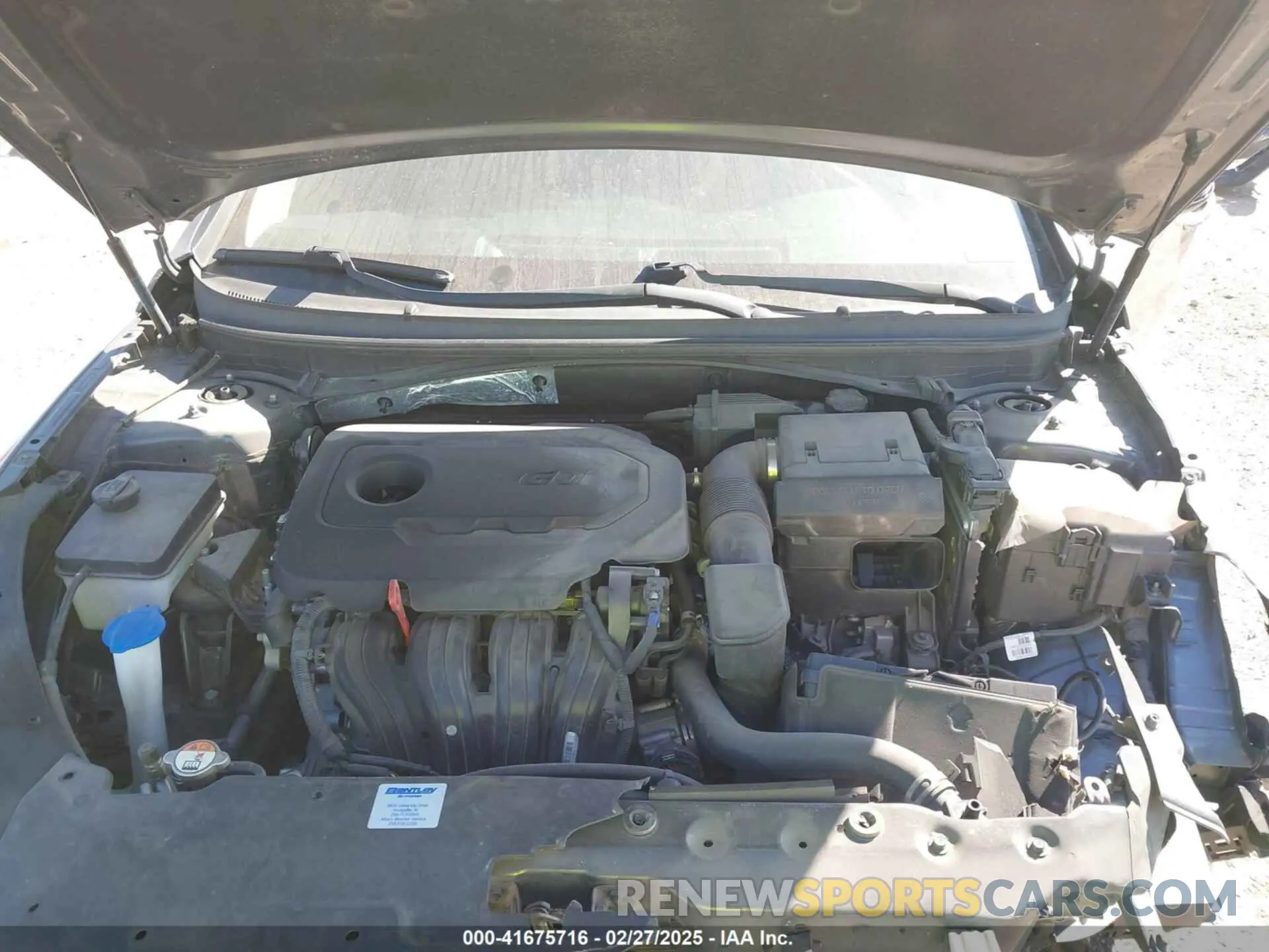 10 fotografías del automóvil dañado 5NPE34AF1KH761813 HYUNDAI SONATA 2019