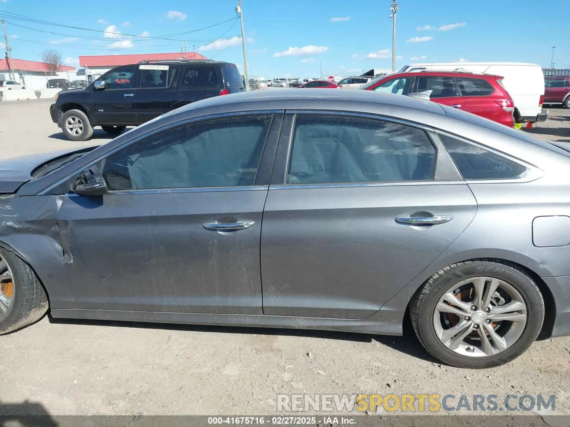 14 fotografías del automóvil dañado 5NPE34AF1KH761813 HYUNDAI SONATA 2019