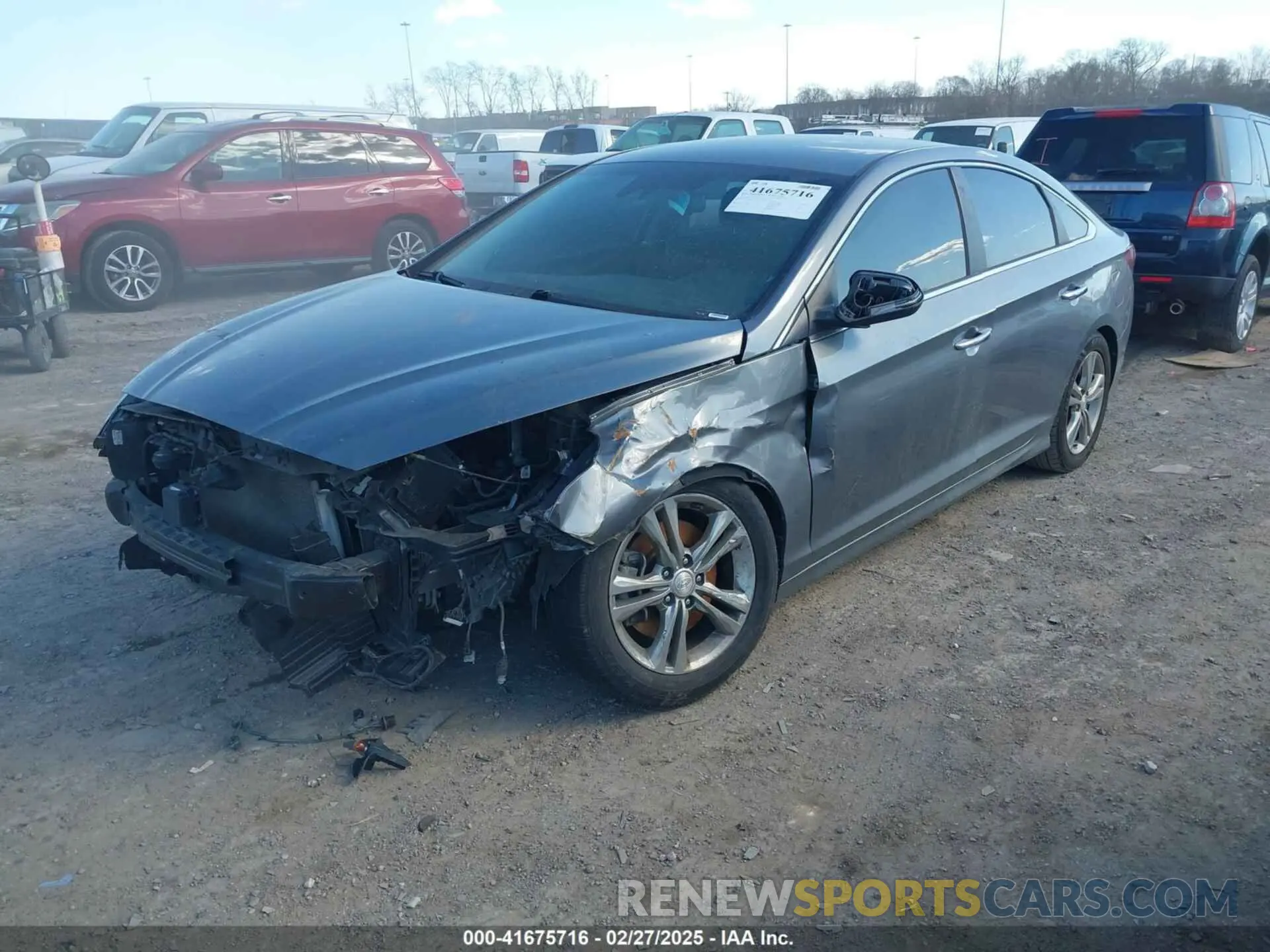 2 fotografías del automóvil dañado 5NPE34AF1KH761813 HYUNDAI SONATA 2019