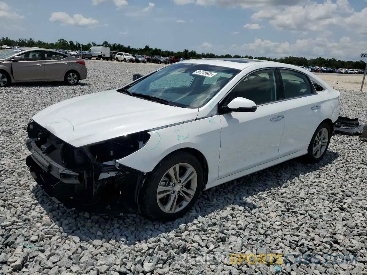 1 fotografías del automóvil dañado 5NPE34AF1KH768910 HYUNDAI SONATA 2019