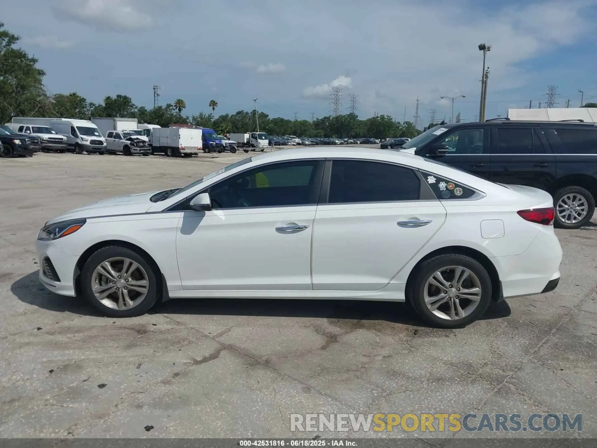 14 fotografías del automóvil dañado 5NPE34AF1KH802974 HYUNDAI SONATA 2019