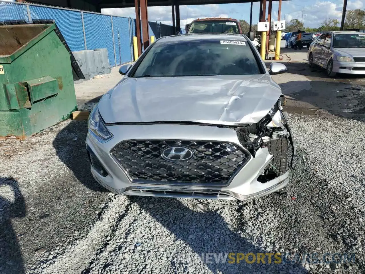 5 fotografías del automóvil dañado 5NPE34AF1KH808869 HYUNDAI SONATA 2019