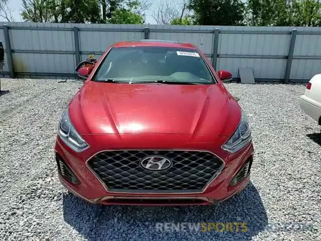 10 fotografías del automóvil dañado 5NPE34AF2KH736113 HYUNDAI SONATA 2019