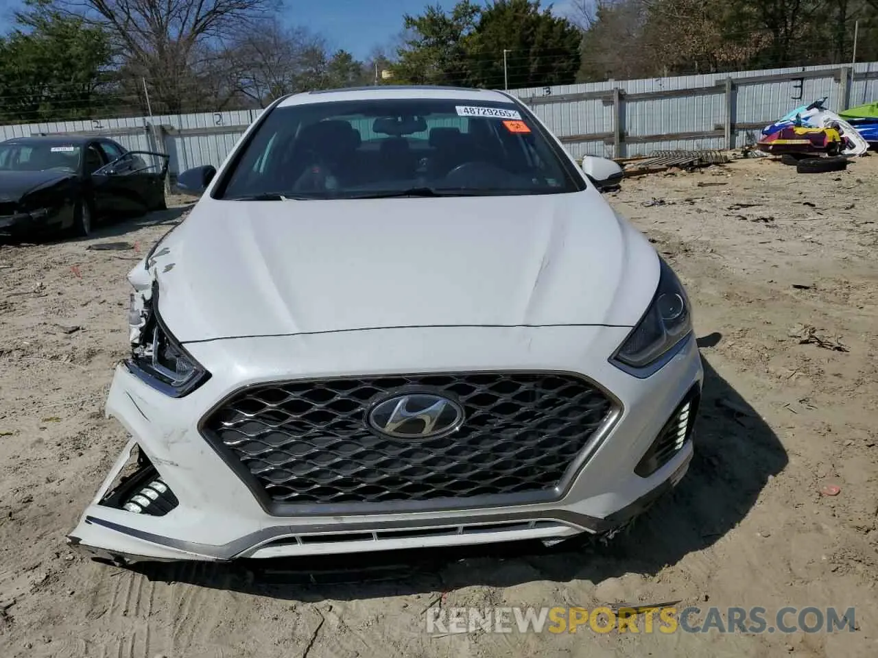 5 fotografías del automóvil dañado 5NPE34AF2KH740856 HYUNDAI SONATA 2019