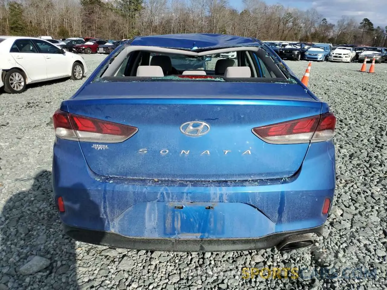 6 fotografías del automóvil dañado 5NPE34AF2KH754899 HYUNDAI SONATA 2019