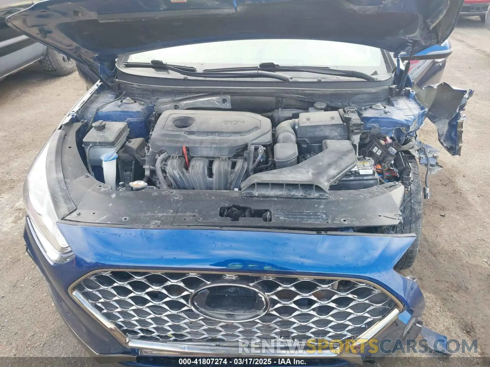 10 fotografías del automóvil dañado 5NPE34AF2KH772139 HYUNDAI SONATA 2019