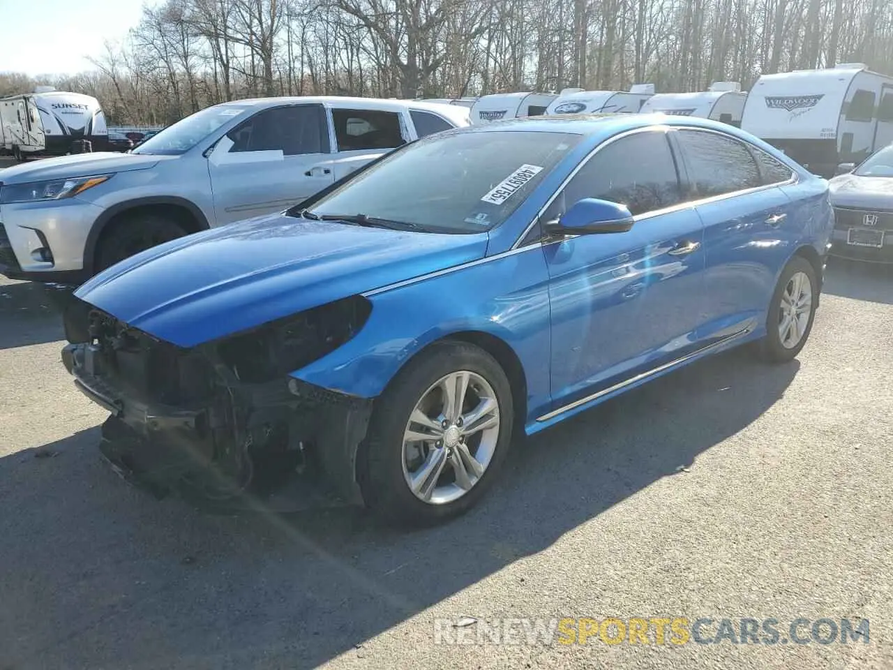1 fotografías del automóvil dañado 5NPE34AF3KH726853 HYUNDAI SONATA 2019