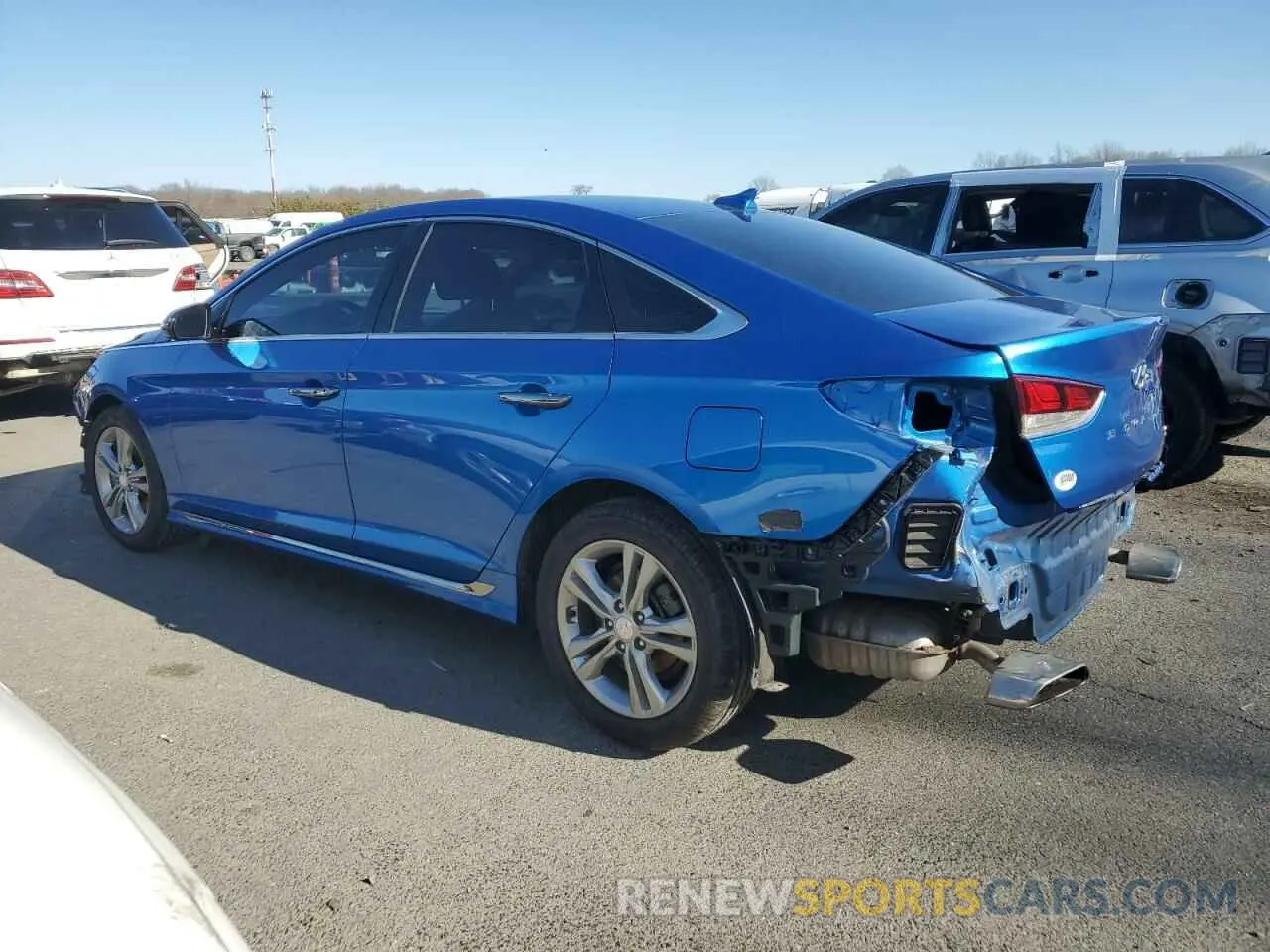 2 fotografías del automóvil dañado 5NPE34AF3KH726853 HYUNDAI SONATA 2019