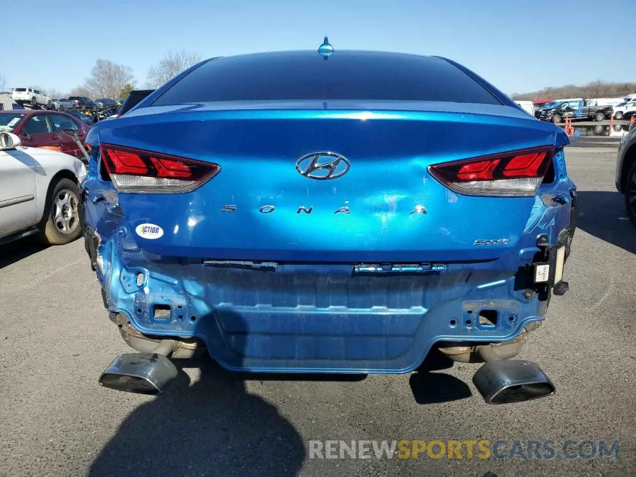 6 fotografías del automóvil dañado 5NPE34AF3KH726853 HYUNDAI SONATA 2019