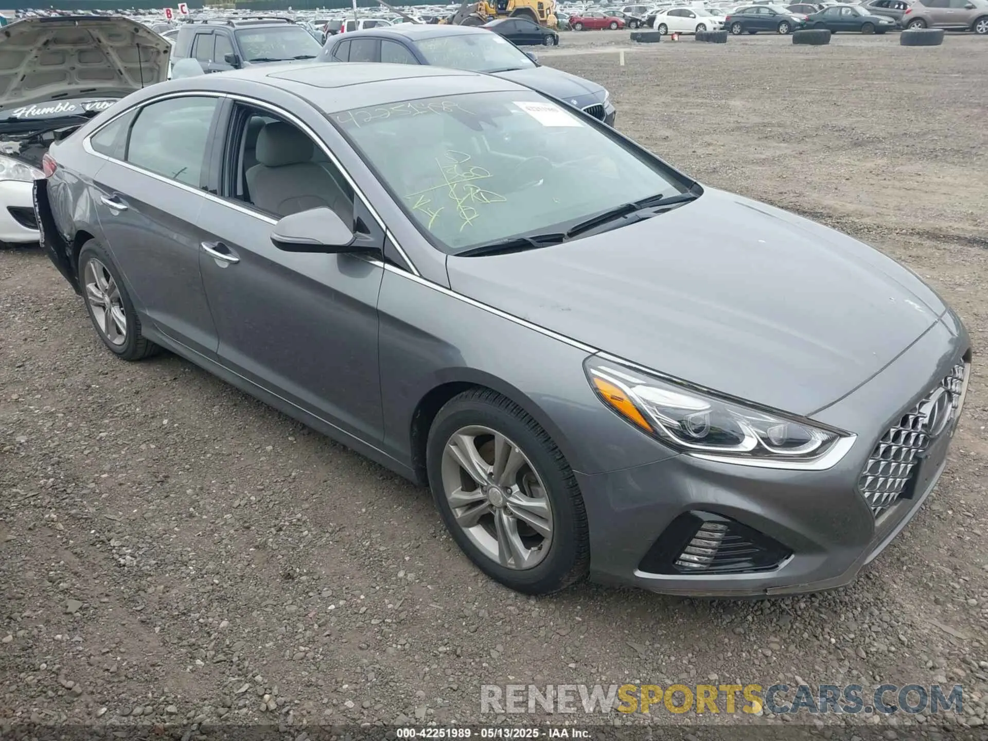 1 fotografías del automóvil dañado 5NPE34AF3KH758945 HYUNDAI SONATA 2019