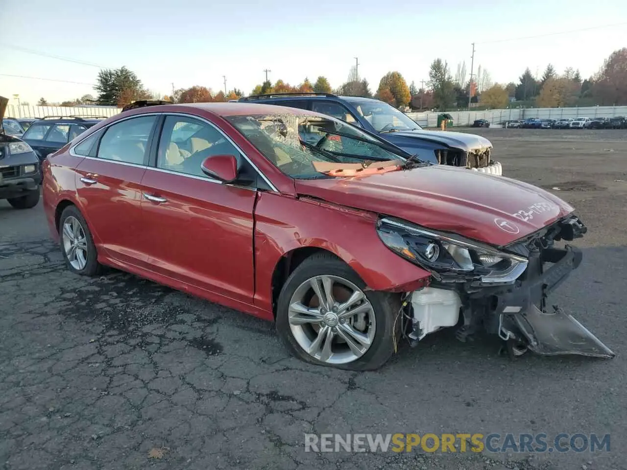 4 fotografías del automóvil dañado 5NPE34AF3KH820196 HYUNDAI SONATA 2019