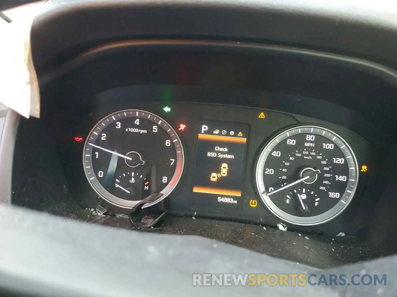 9 fotografías del automóvil dañado 5NPE34AF3KH820196 HYUNDAI SONATA 2019