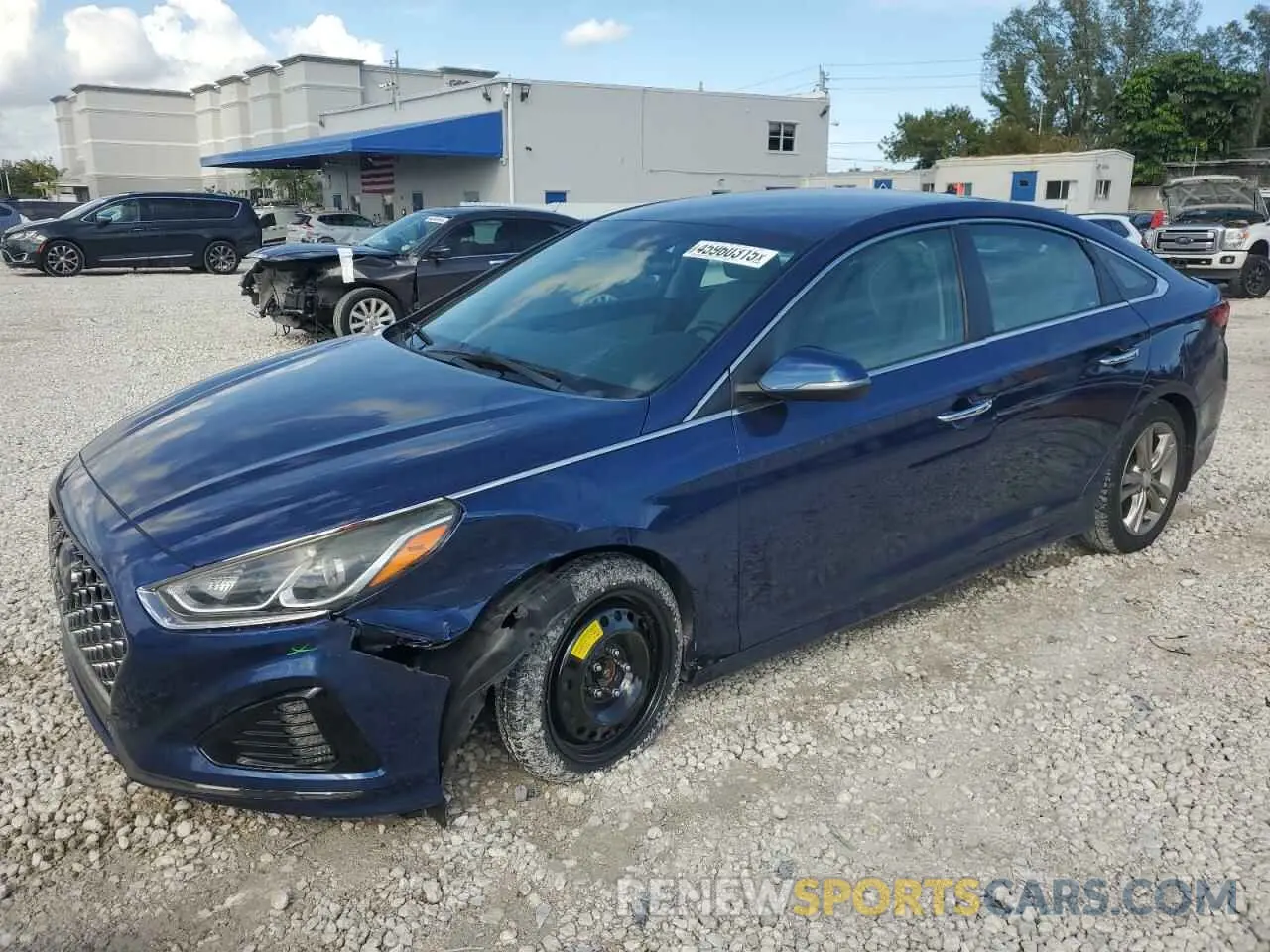 1 fotografías del automóvil dañado 5NPE34AF4KH732726 HYUNDAI SONATA 2019