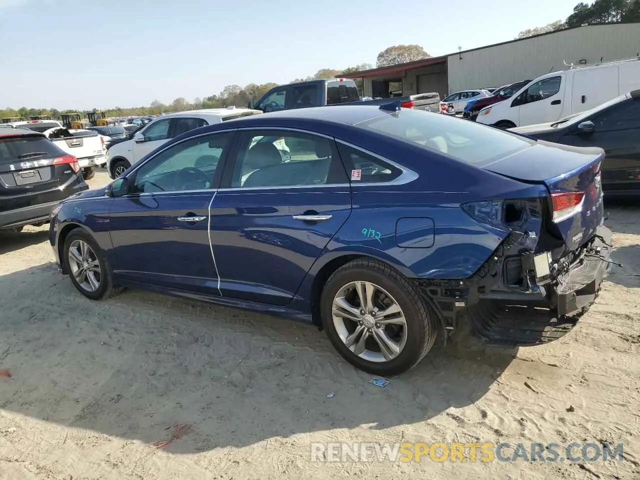 2 fotografías del automóvil dañado 5NPE34AF4KH738087 HYUNDAI SONATA 2019