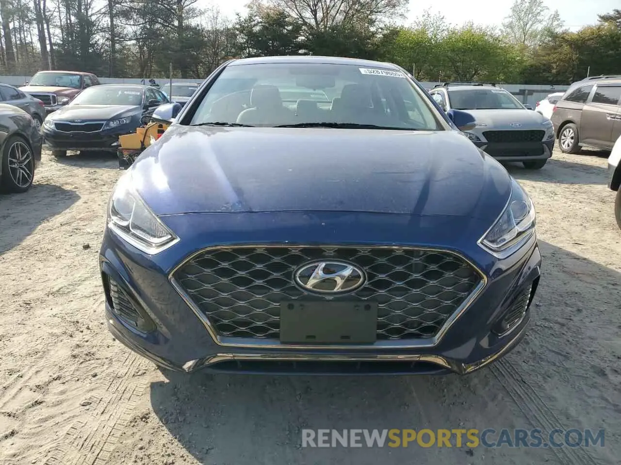 5 fotografías del automóvil dañado 5NPE34AF4KH738087 HYUNDAI SONATA 2019