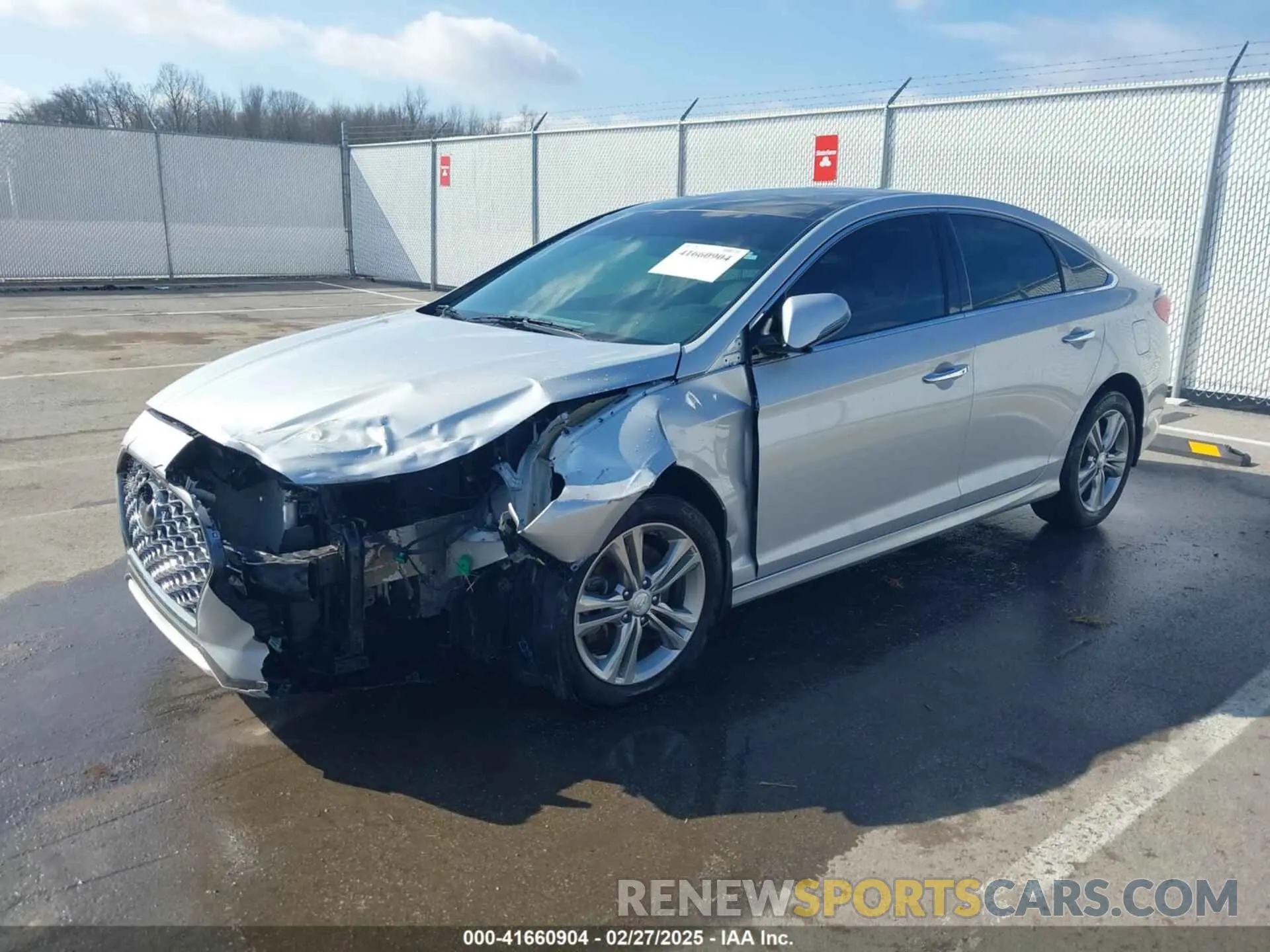 2 fotografías del automóvil dañado 5NPE34AF4KH763085 HYUNDAI SONATA 2019