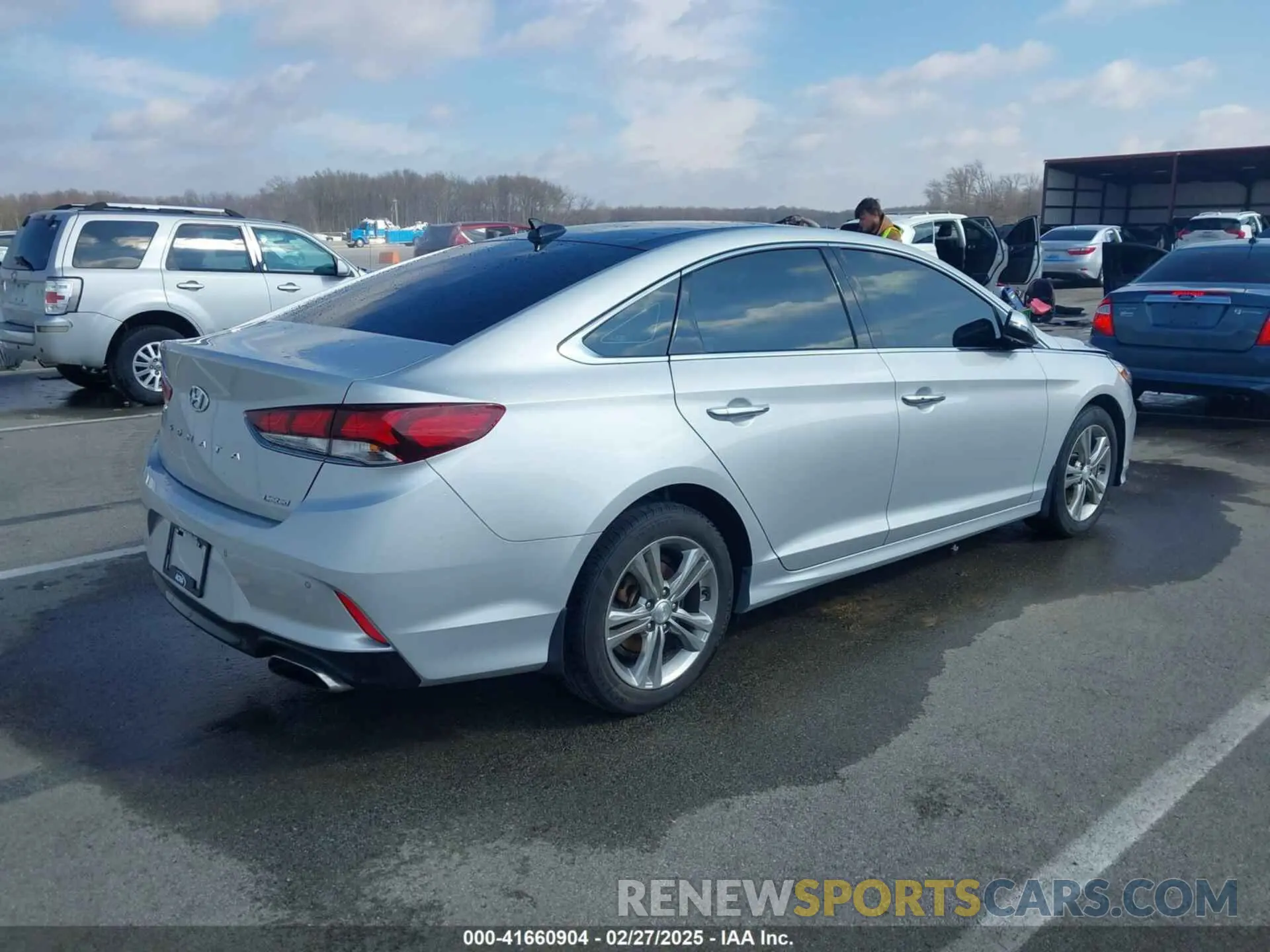 4 fotografías del automóvil dañado 5NPE34AF4KH763085 HYUNDAI SONATA 2019