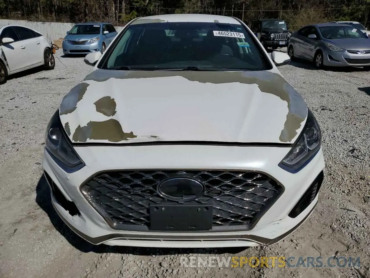 5 fotografías del automóvil dañado 5NPE34AF4KH773602 HYUNDAI SONATA 2019