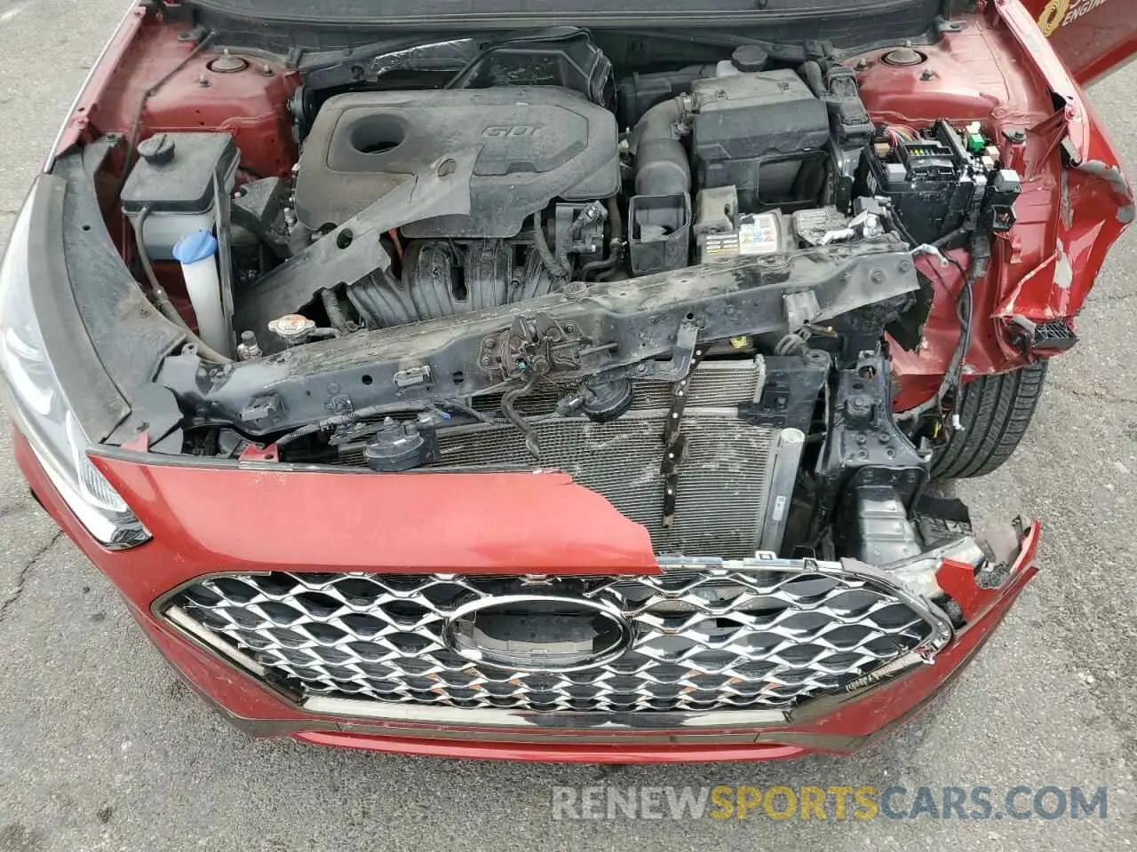 11 fotografías del automóvil dañado 5NPE34AF4KH781649 HYUNDAI SONATA 2019