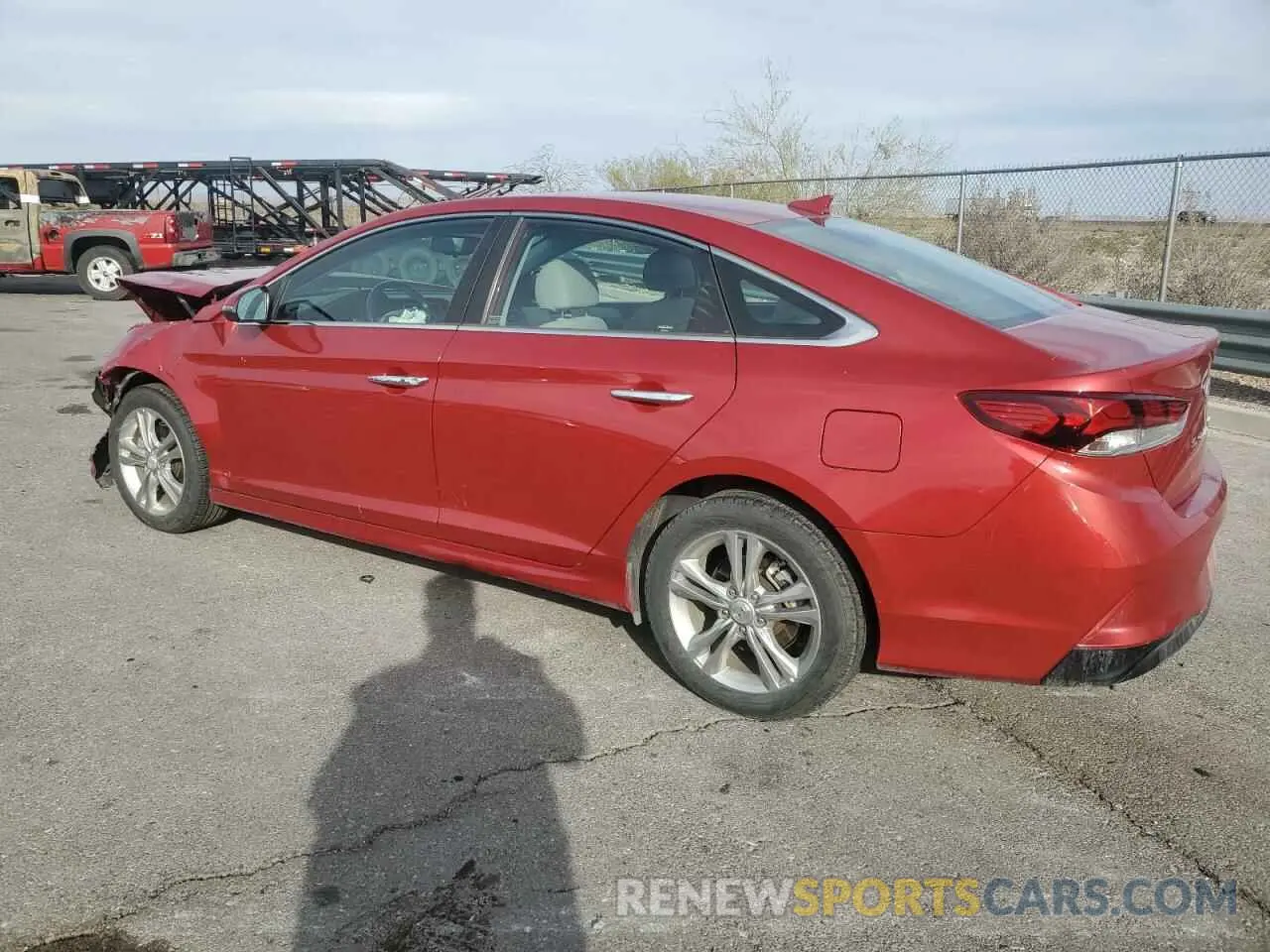 2 fotografías del automóvil dañado 5NPE34AF4KH781649 HYUNDAI SONATA 2019