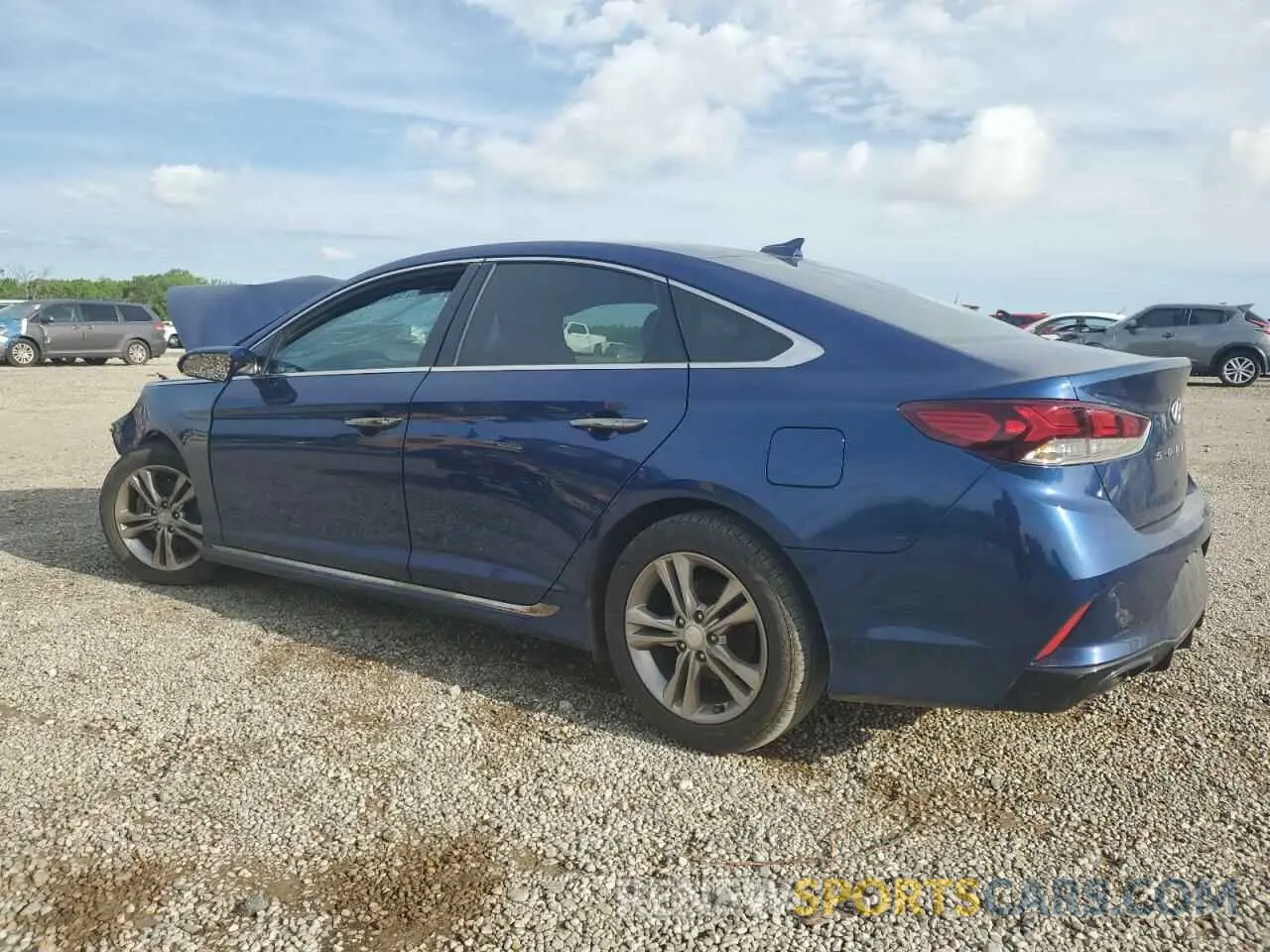 2 fotografías del automóvil dañado 5NPE34AF5KH731360 HYUNDAI SONATA 2019