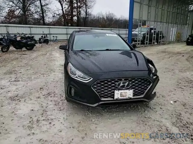 11 fotografías del automóvil dañado 5NPE34AF6KH732341 HYUNDAI SONATA 2019