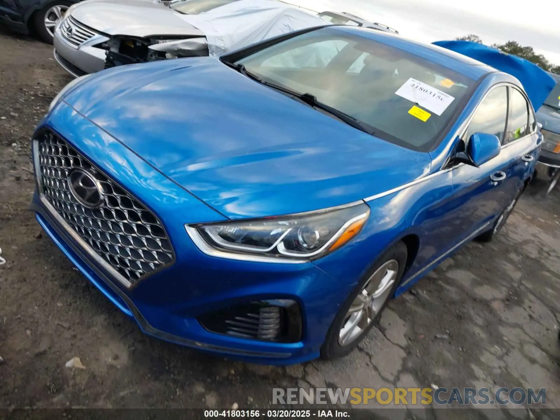 2 fotografías del automóvil dañado 5NPE34AF6KH736888 HYUNDAI SONATA 2019