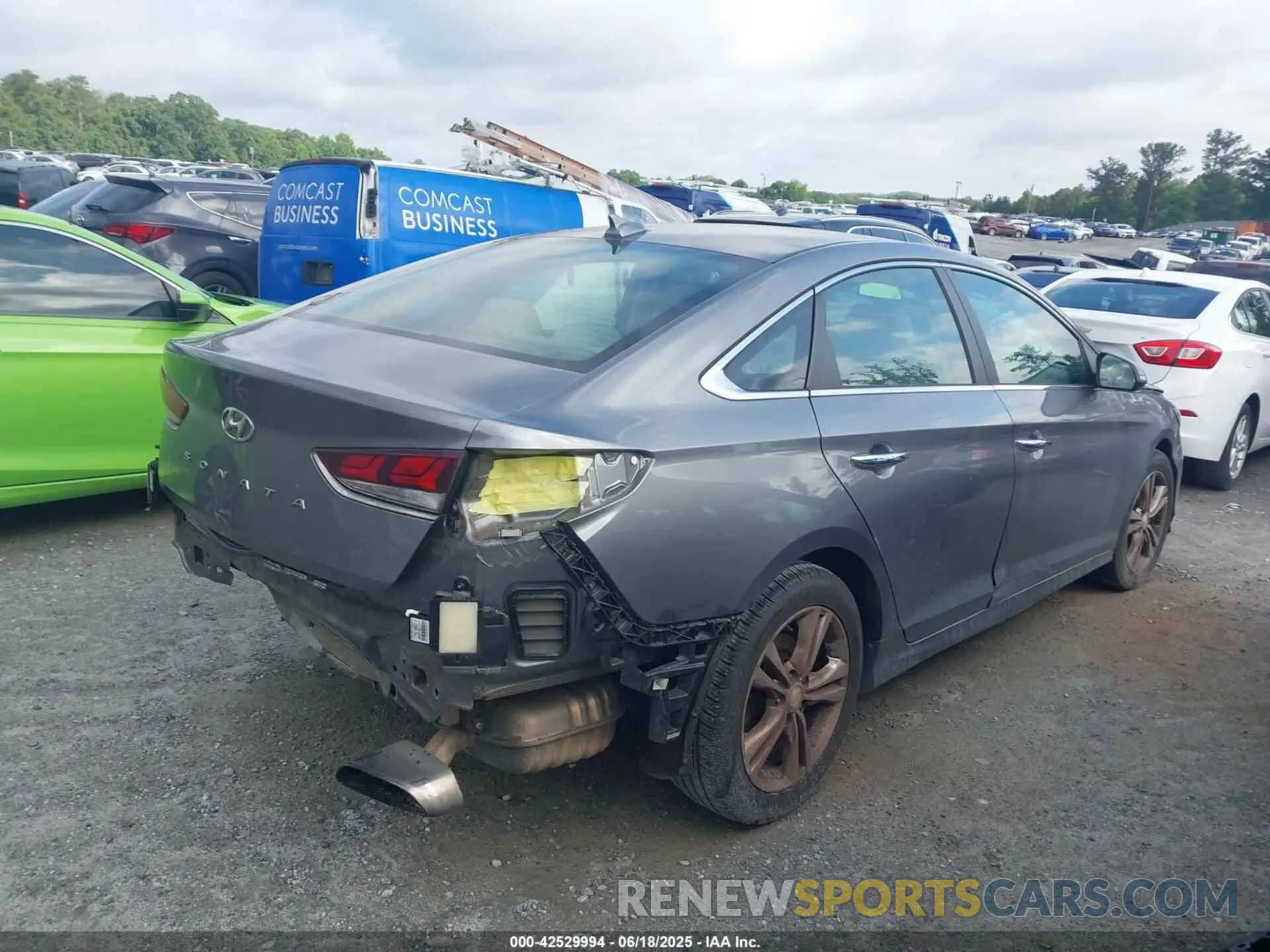 4 fotografías del automóvil dañado 5NPE34AF6KH772385 HYUNDAI SONATA 2019