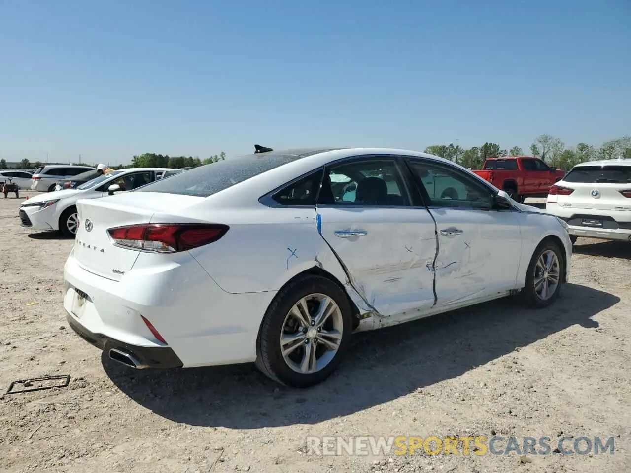 3 fotografías del automóvil dañado 5NPE34AF6KH779417 HYUNDAI SONATA 2019