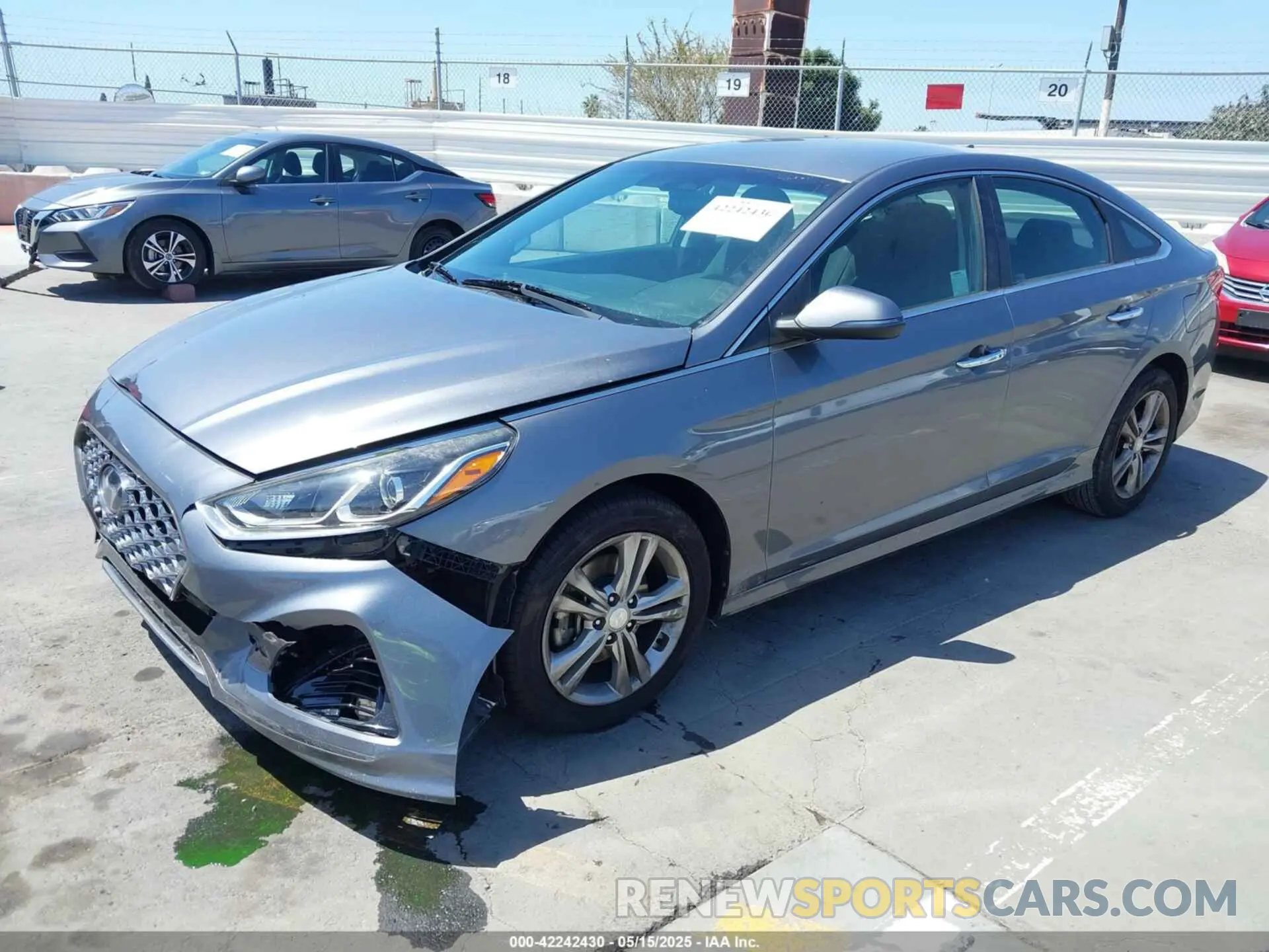 2 fotografías del automóvil dañado 5NPE34AF6KH815722 HYUNDAI SONATA 2019