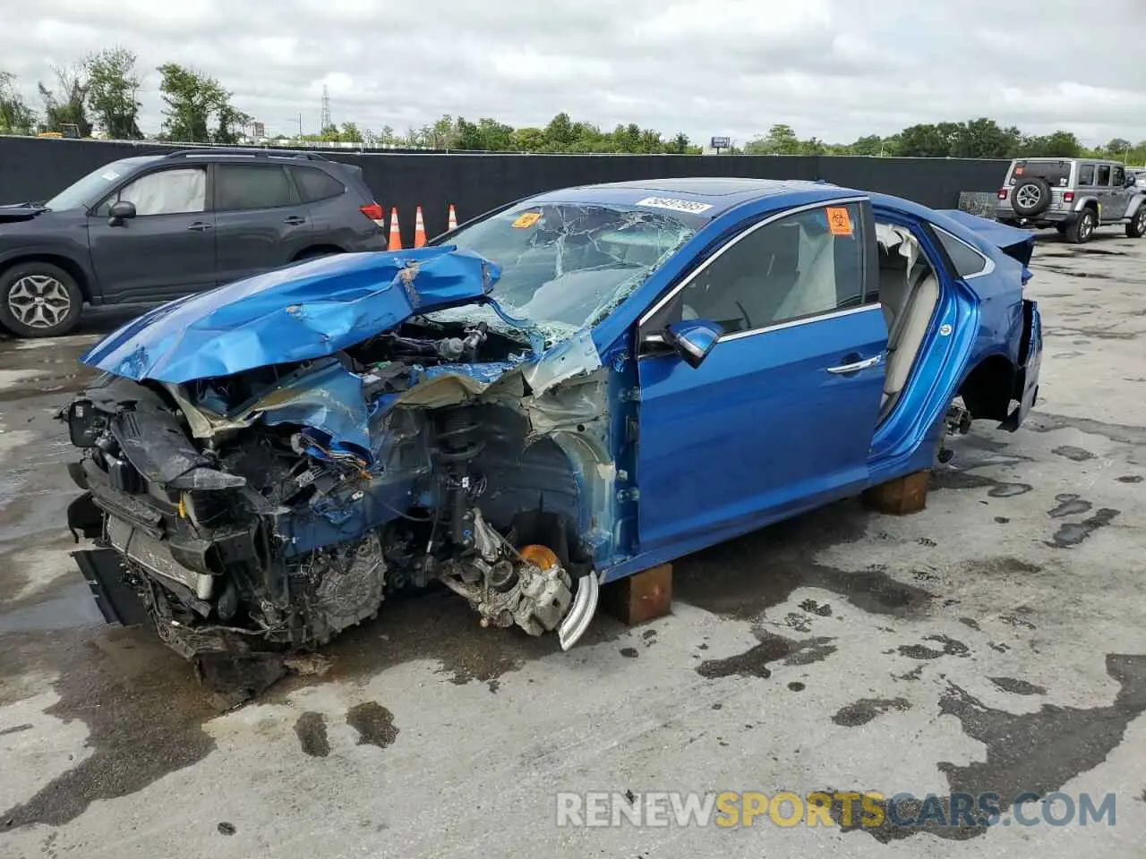 1 fotografías del automóvil dañado 5NPE34AF7KH768488 HYUNDAI SONATA 2019