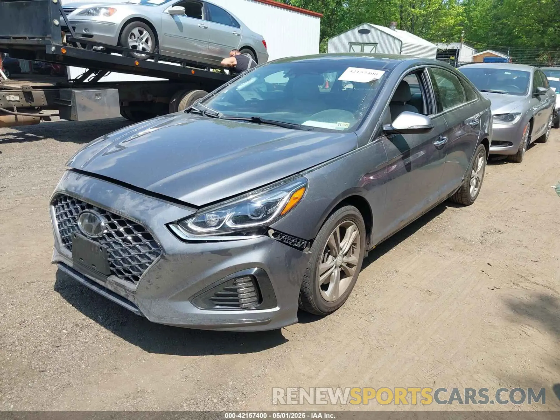 2 fotografías del automóvil dañado 5NPE34AF7KH809430 HYUNDAI SONATA 2019